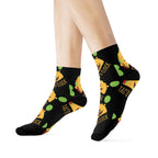 Tac o Clock Crew Socks, Jellyfish Design