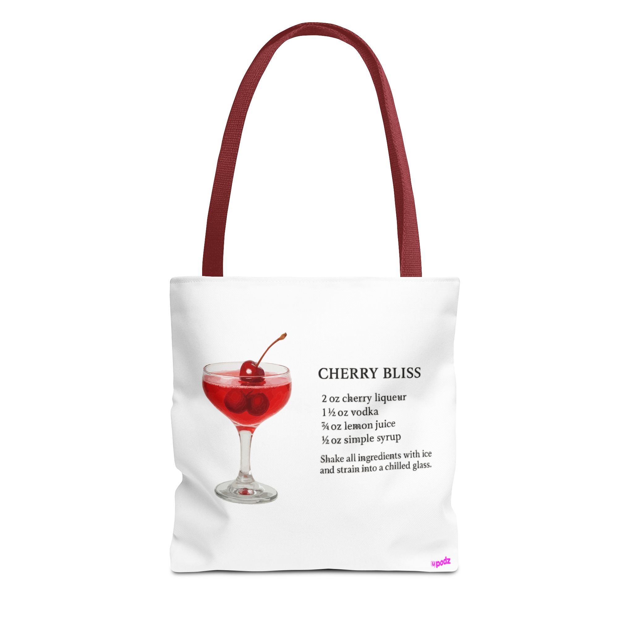 Cherry Cocktail Tote Bag - Quirky Fun Bag