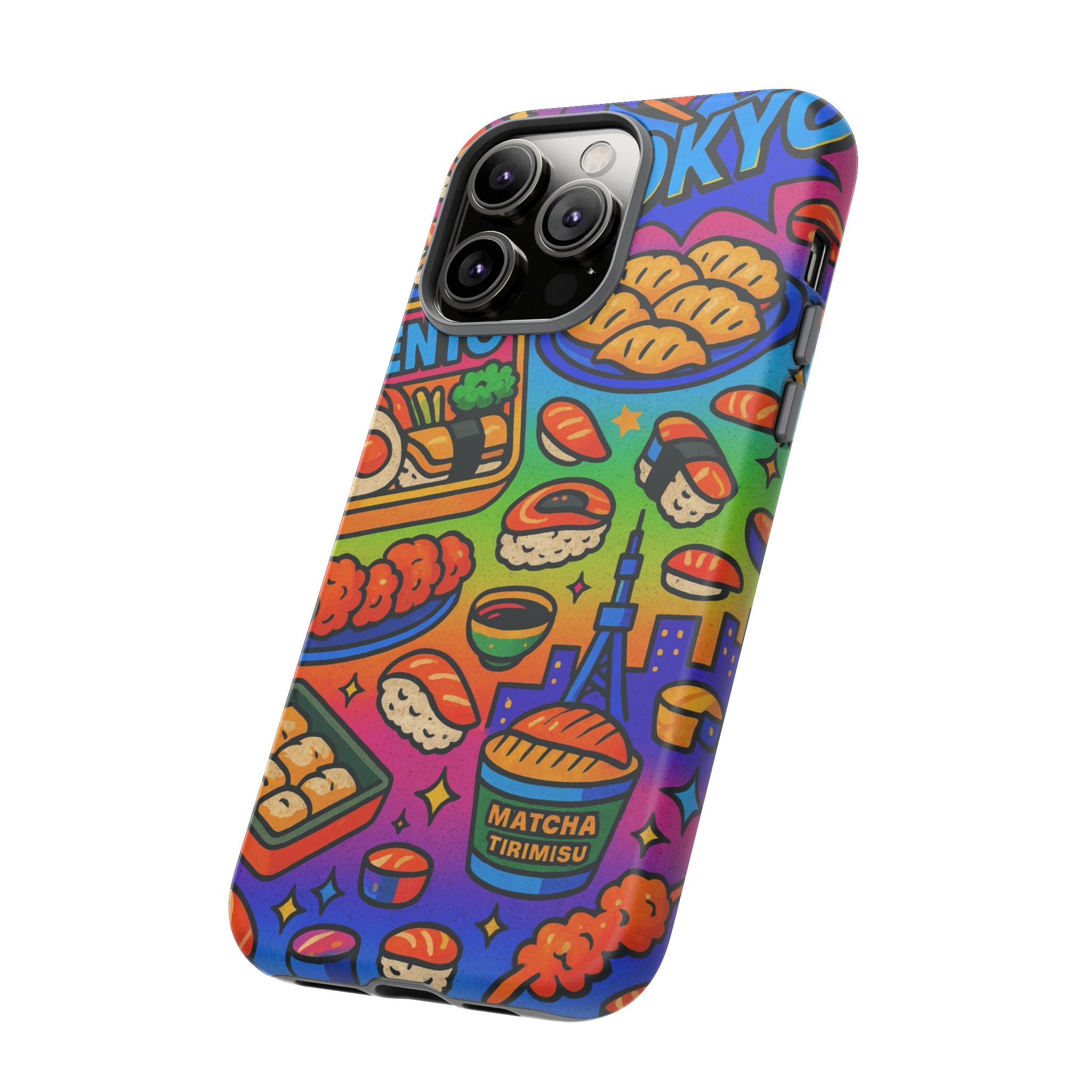 Bento Box, White Cover Design, Tough Cases, Phone Cover