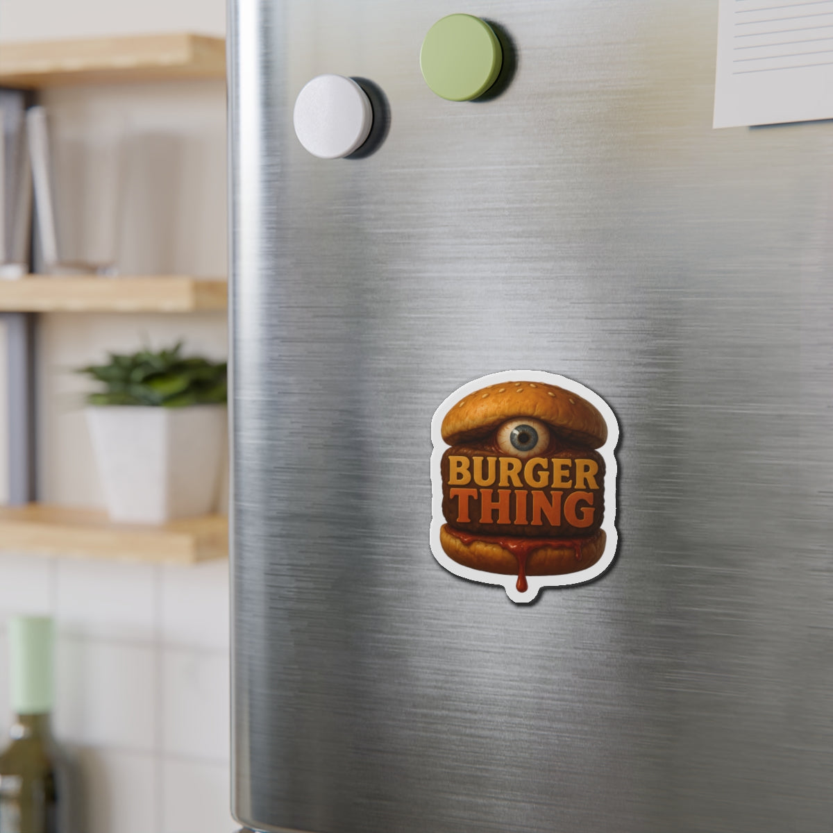 Burger Thing Die-Cut Magnets, Fun Refrigerator Magnets