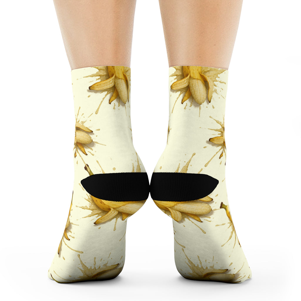 Slippery Banana Socks, Funky Design