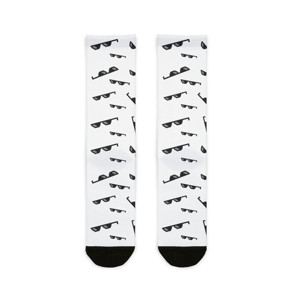 Retro Sunglasses Sublimation Crew Socks