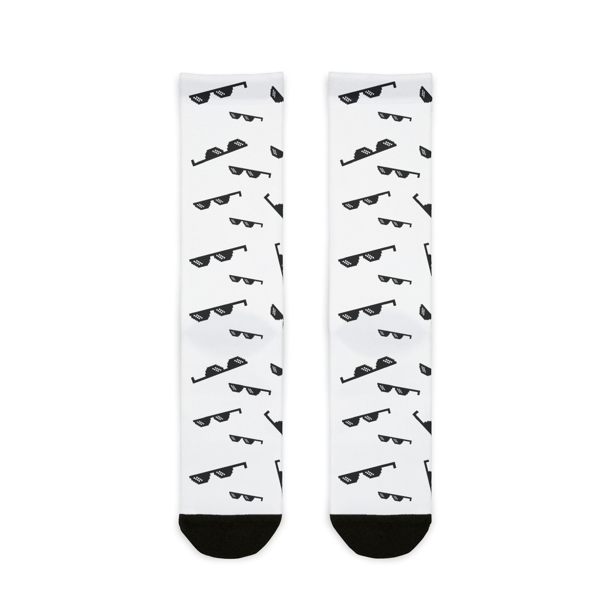 Retro Sunglasses Sublimation Crew Socks