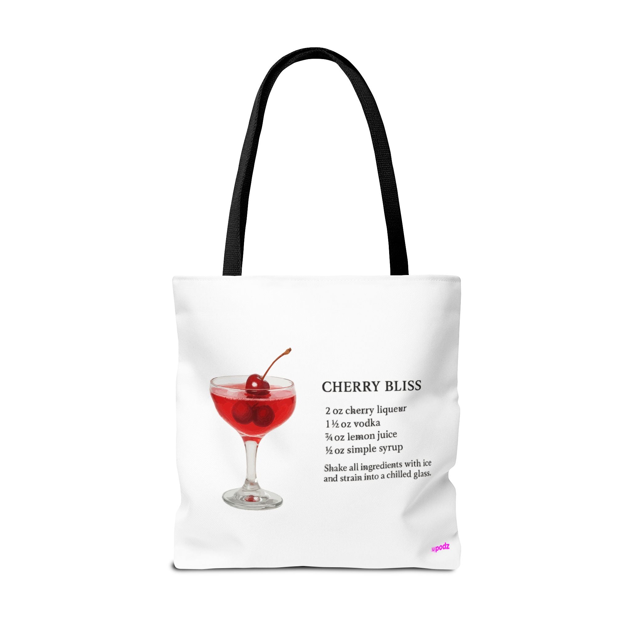 Cherry Cocktail Tote Bag - Quirky Fun Bag