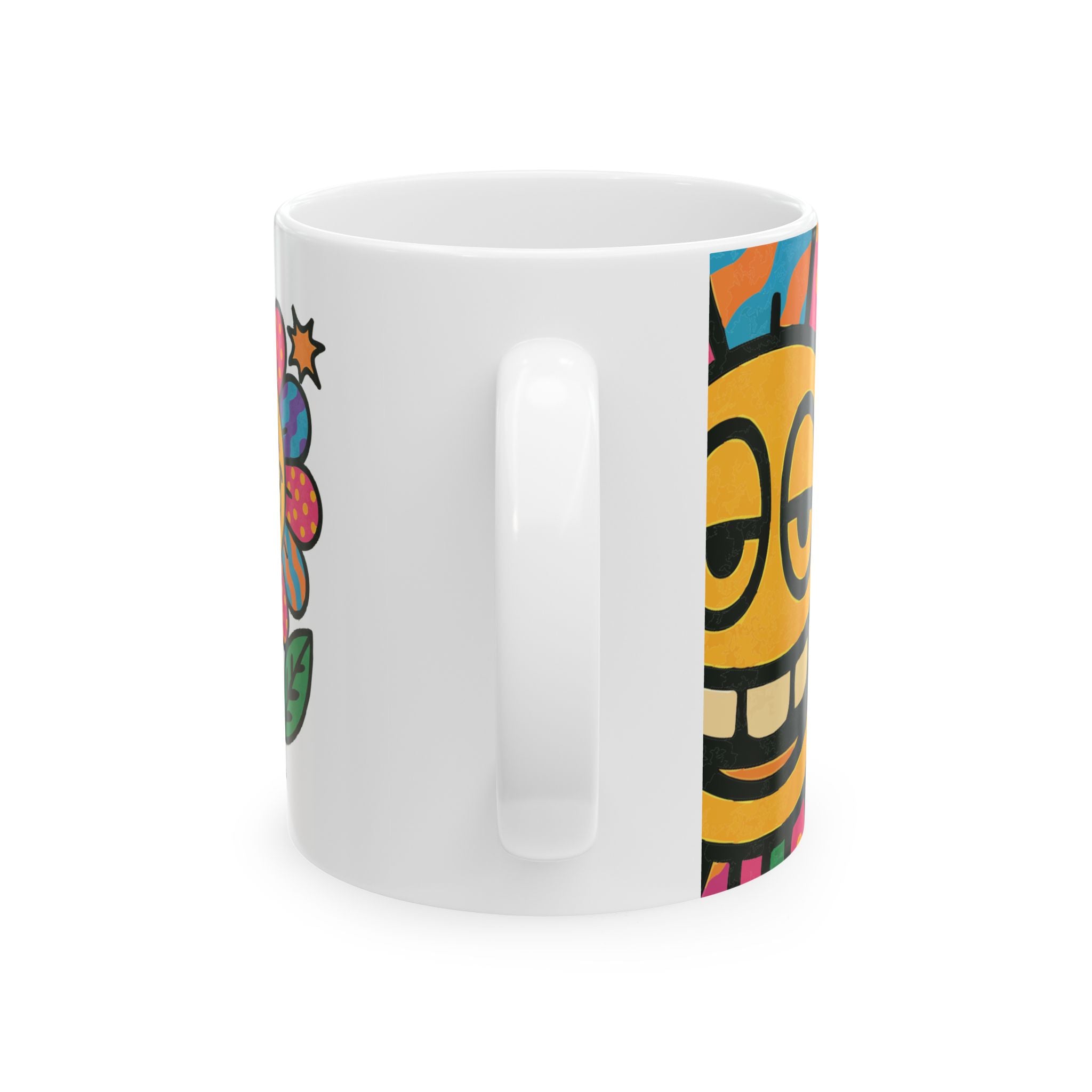 Flower Power Ceramic Mug |  Personalized Mug