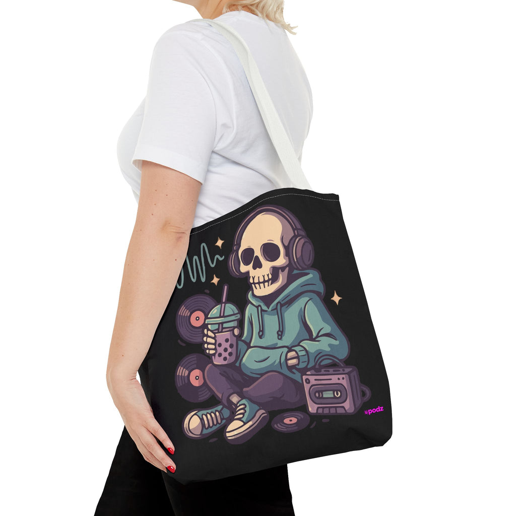 Skully Headphones Tote Bag - Quirky Fun Bag