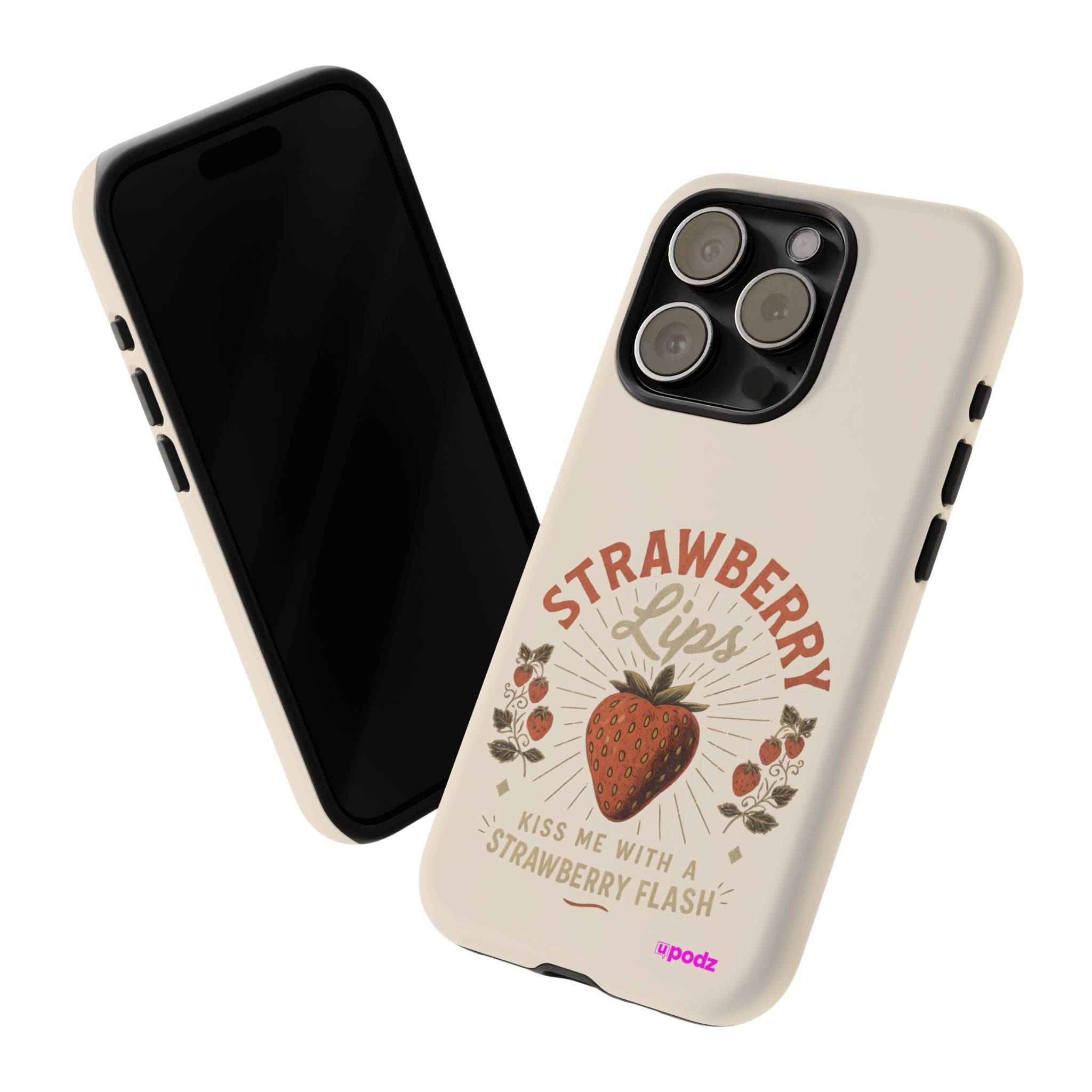 Strawberry Lips Design, Tough Cases, Phone Cover, Unique Gift
