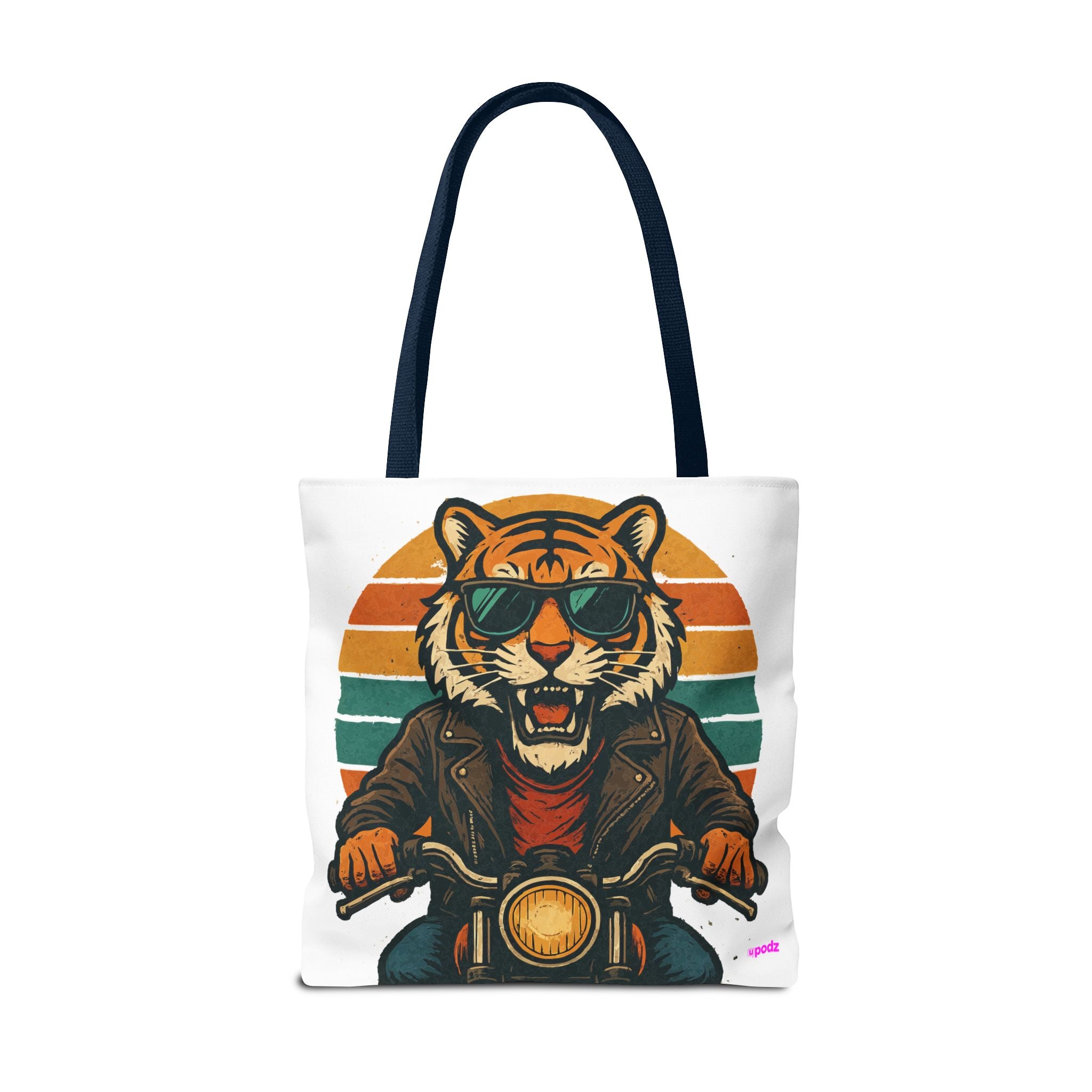 Tiger Rider Tote Bag - Quirky Fun Bag