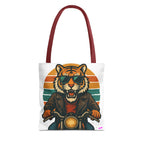 Tiger Rider Tote Bag - Quirky Fun Bag