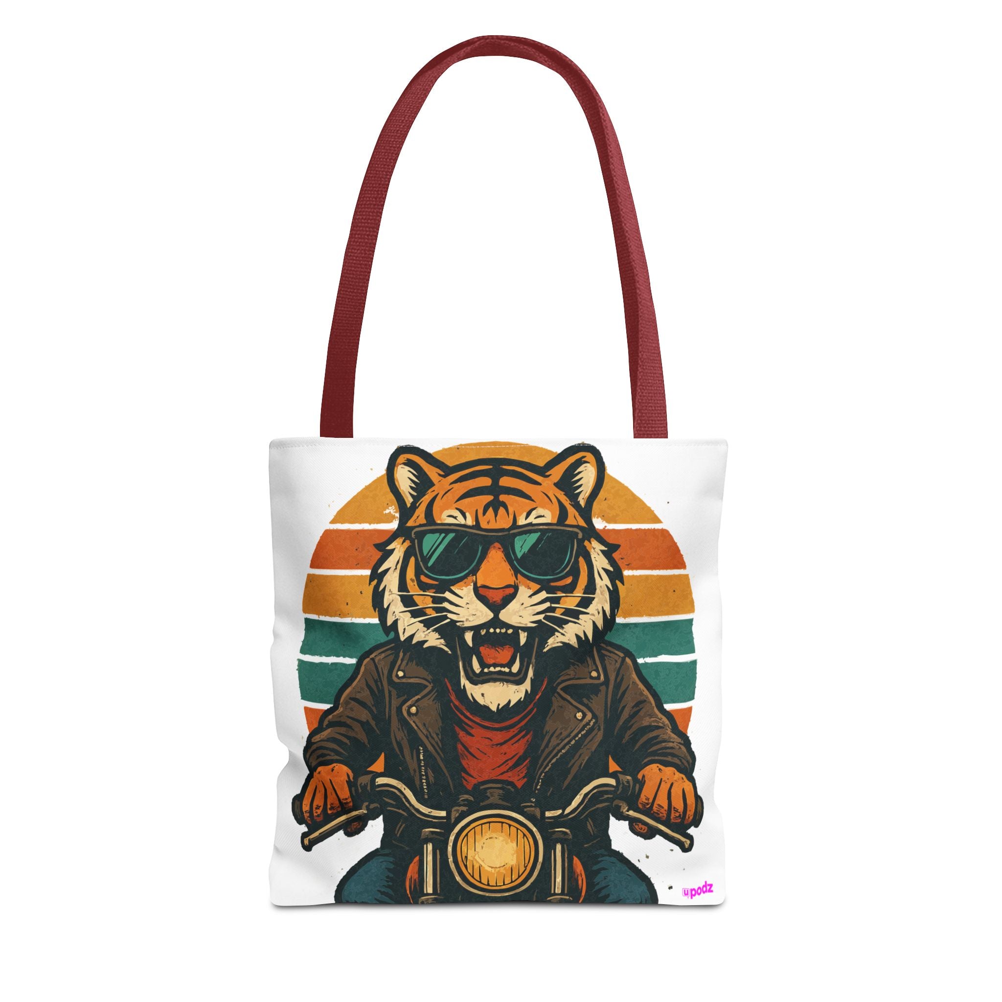 Tiger Rider Tote Bag - Quirky Fun Bag