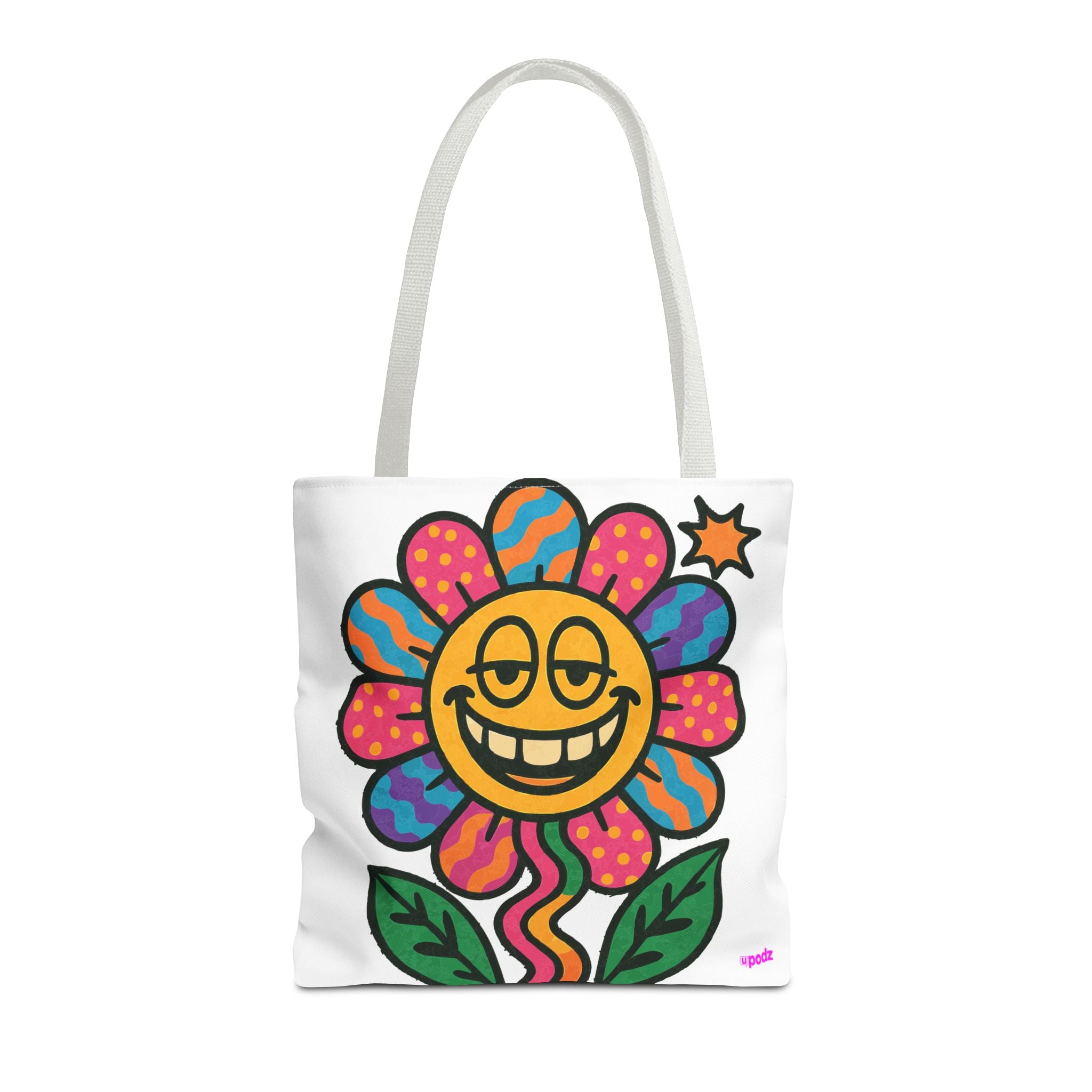 Flower Power Tote Bag - Quirky Fun Bag
