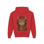 Cool Cat, Youth Hooded Sweatshirt, Casual Wear
