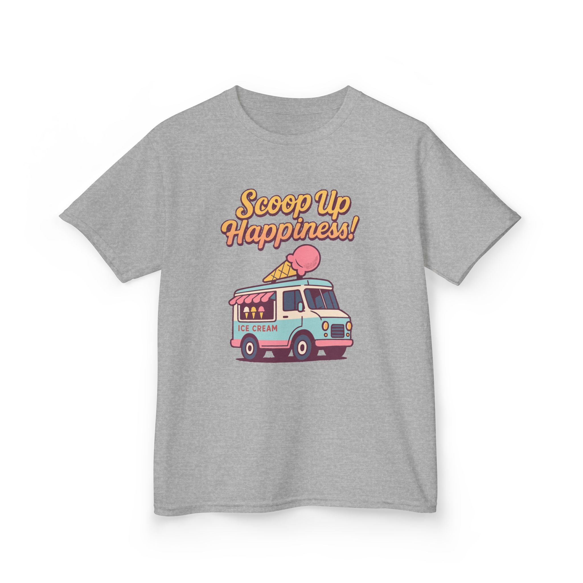 Scoop up happiness! Kids Tee, Fun Graphic Tee, Kids Cotton T-Shirt