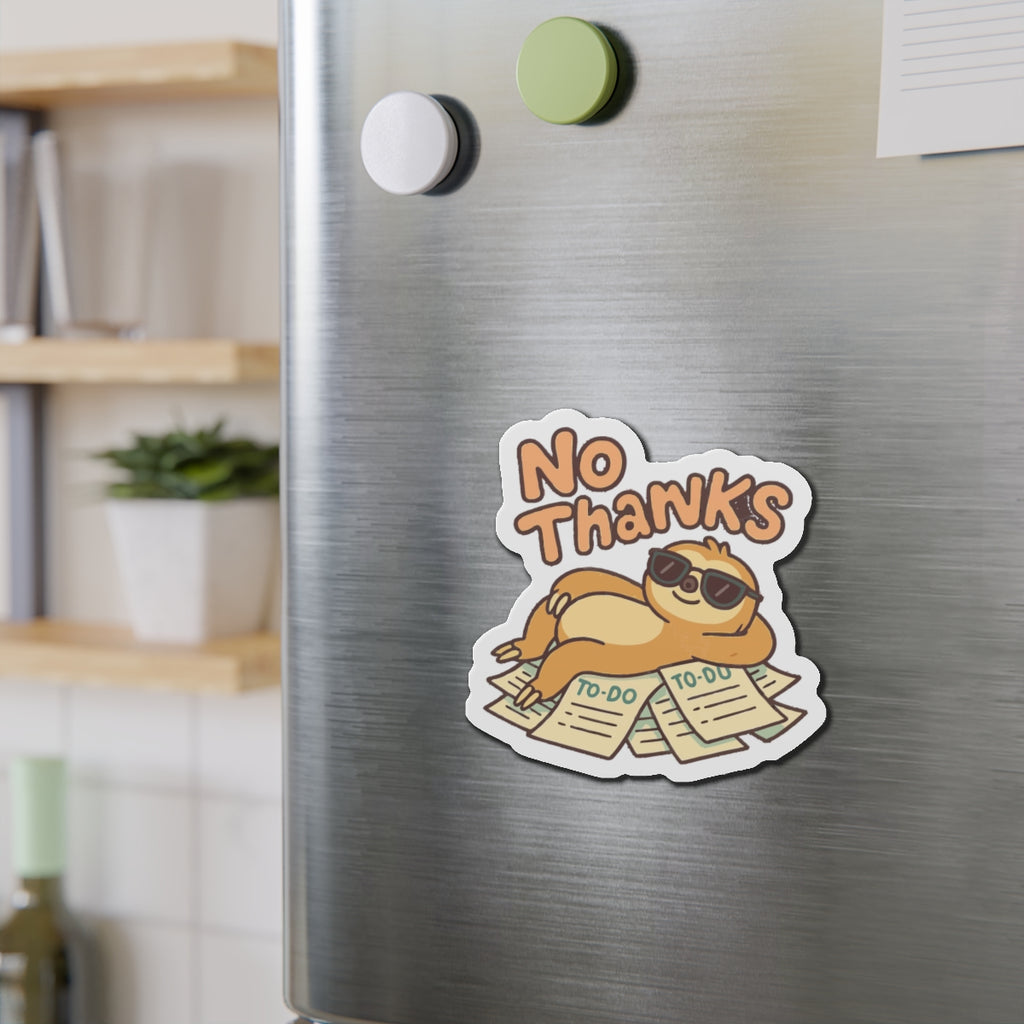 No Thanks Die-Cut Magnets | Cute Home Decor