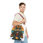 Tiger Rider Tote Bag - Quirky Fun Bag