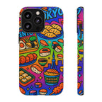 Bento Box, White Cover Design, Tough Cases, Phone Cover