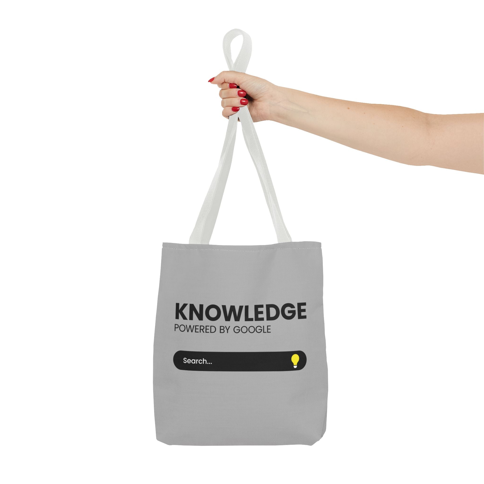 Knowledge Powered Tote Bag - Motivational Carryall
