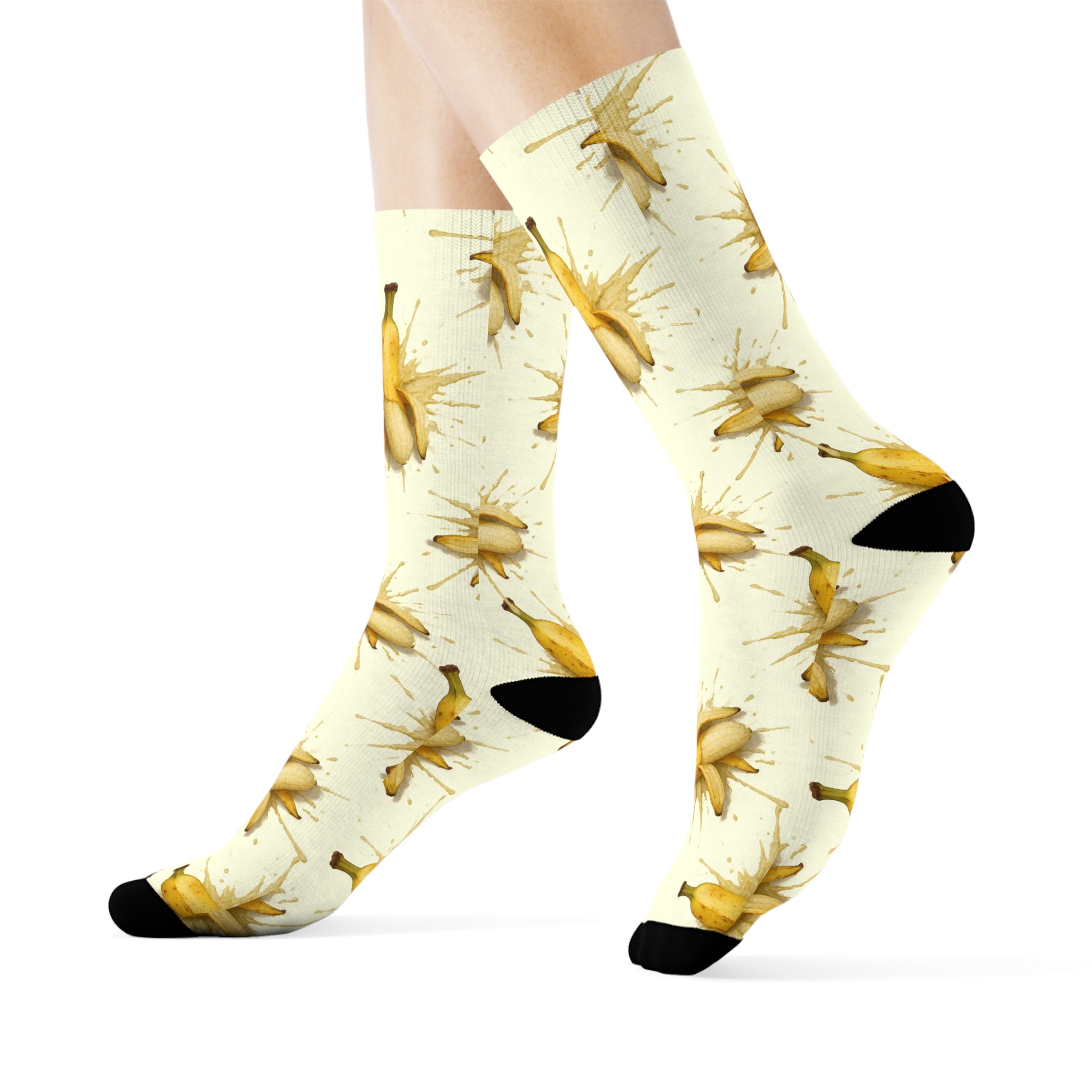 Slippery Banana Socks, Funky Design