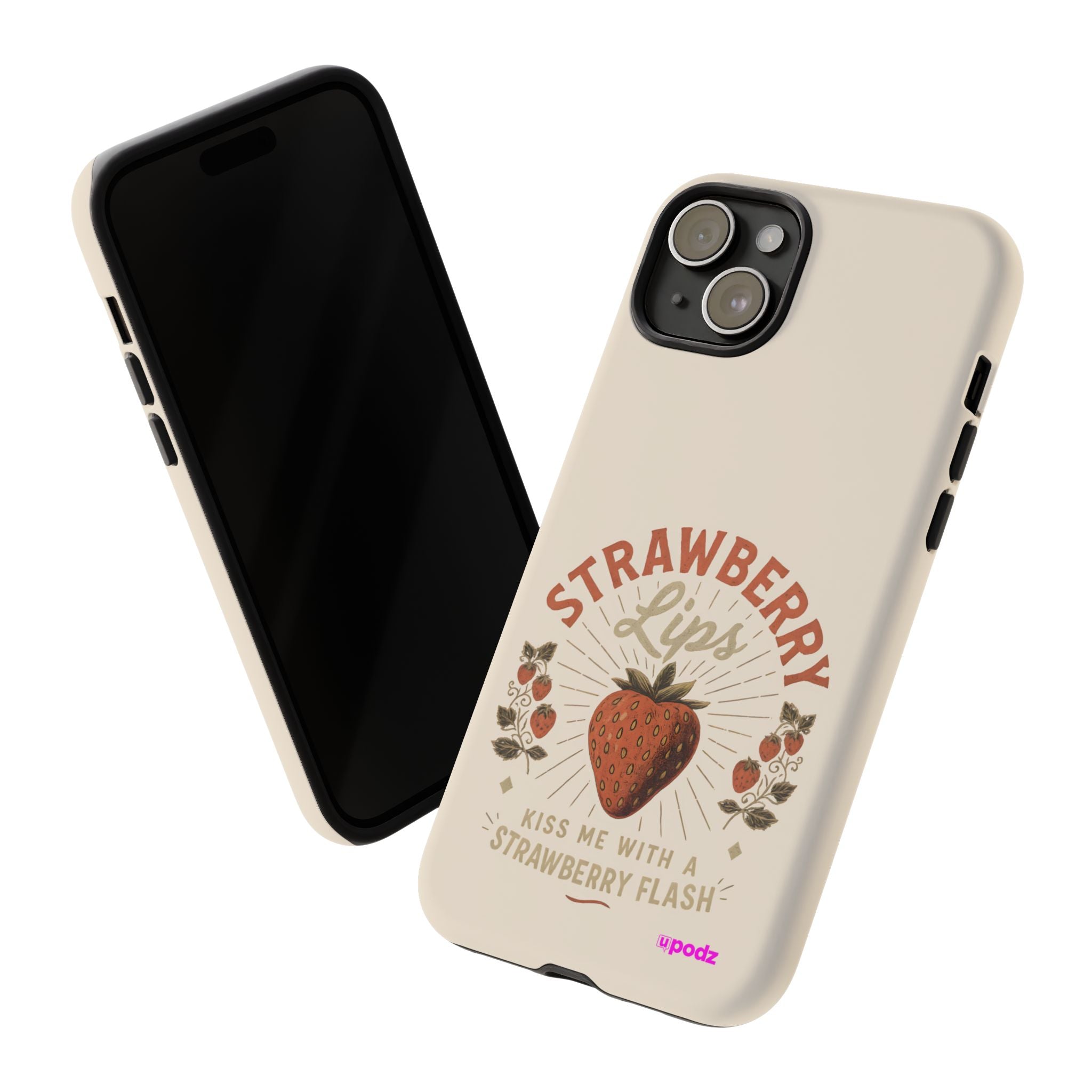 Strawberry Lips Design, Tough Cases, Phone Cover, Unique Gift