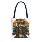 Tiger Rider Tote Bag - Quirky Fun Bag