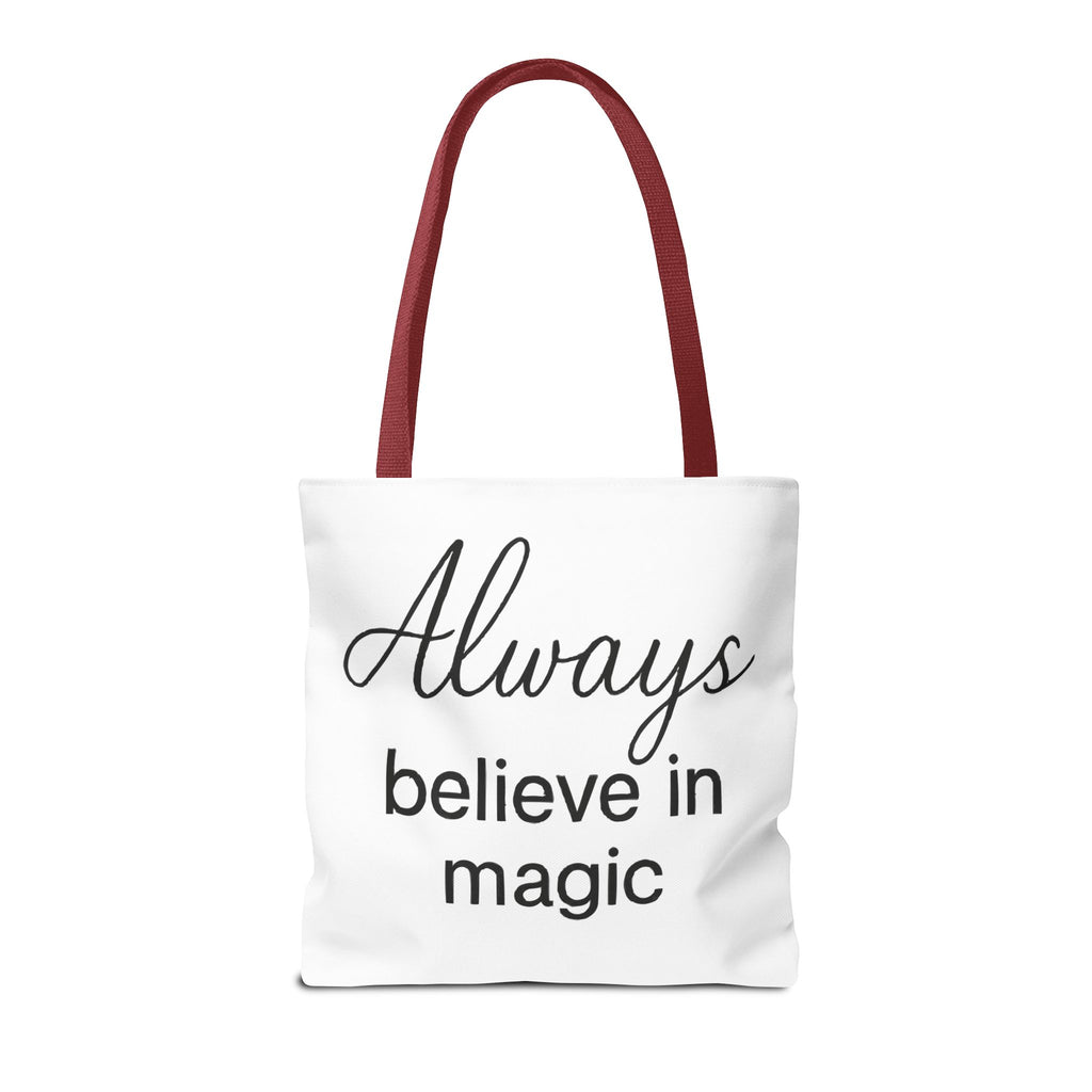 Always Believe in Magic Tote Bag, Inspirational Gift, Eco-Friendly Shopping Bag