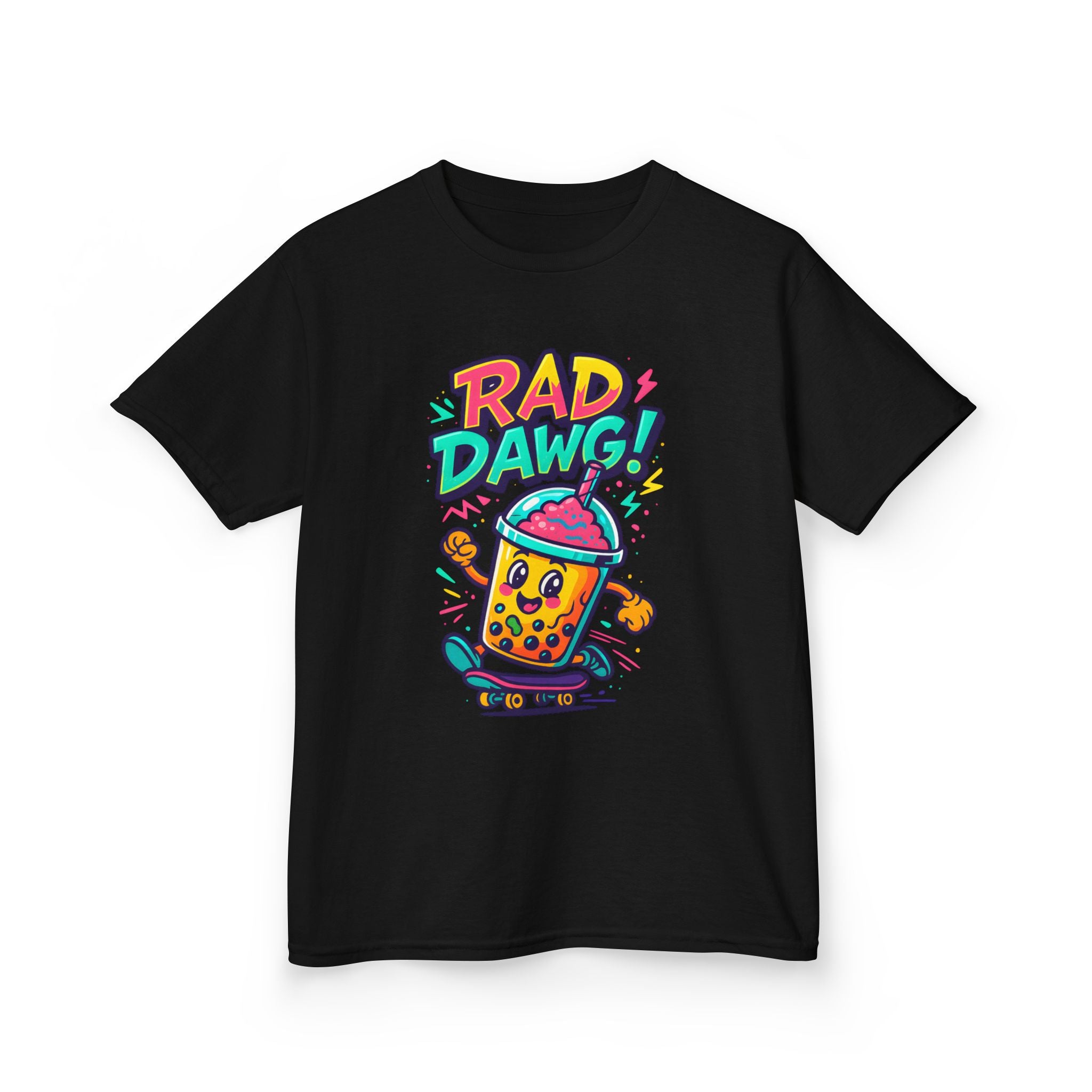 Rad Dawg Kids Tee, Fun Graphic Tee, Kids Cotton T-Shirt