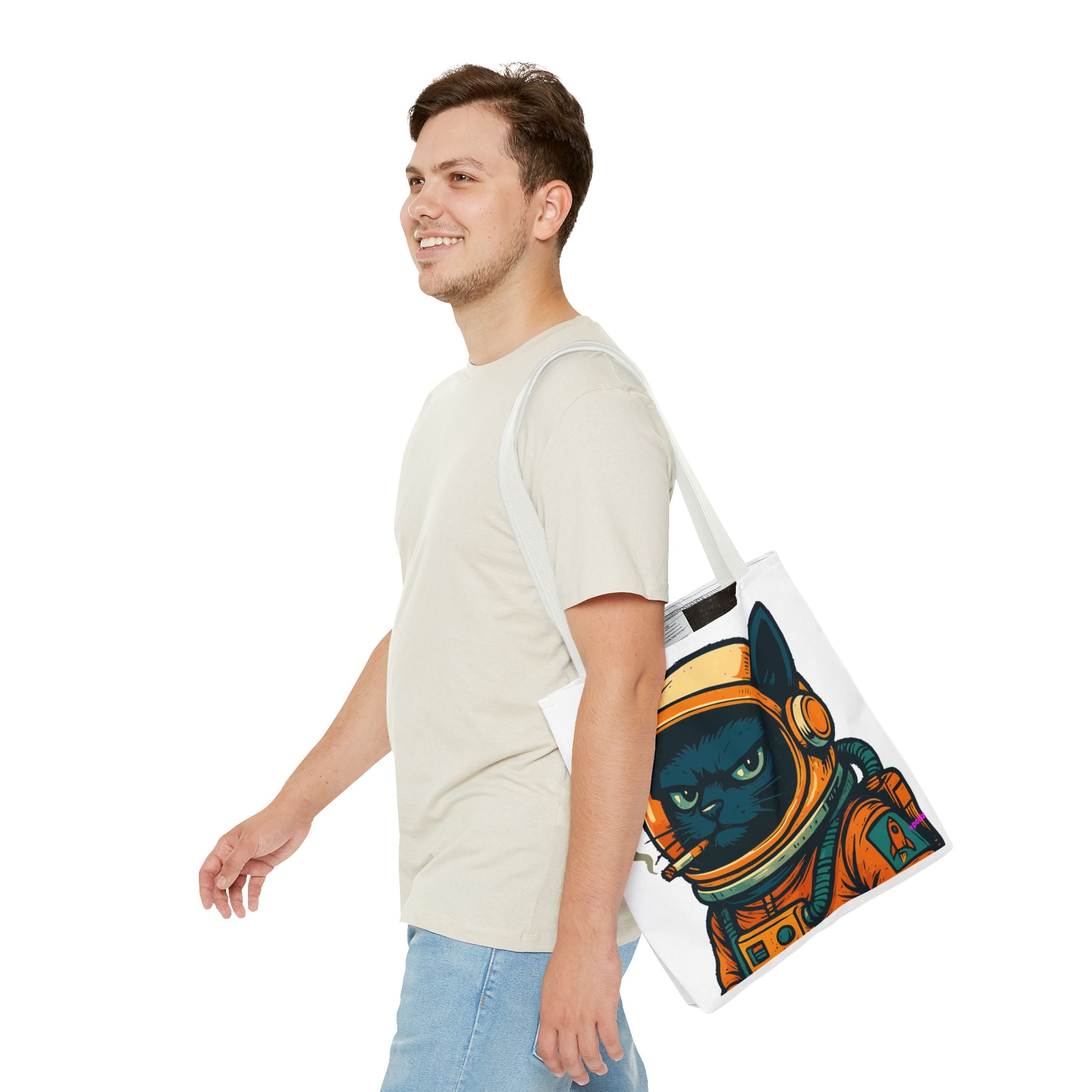 Smokin Cat Tote Bag - Quirky Fun Bag