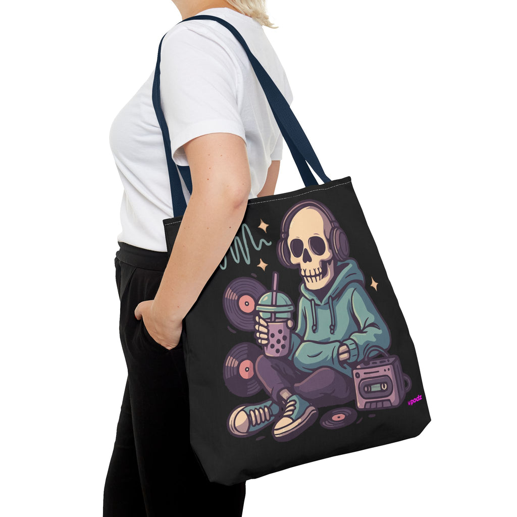 Skully Headphones Tote Bag - Quirky Fun Bag