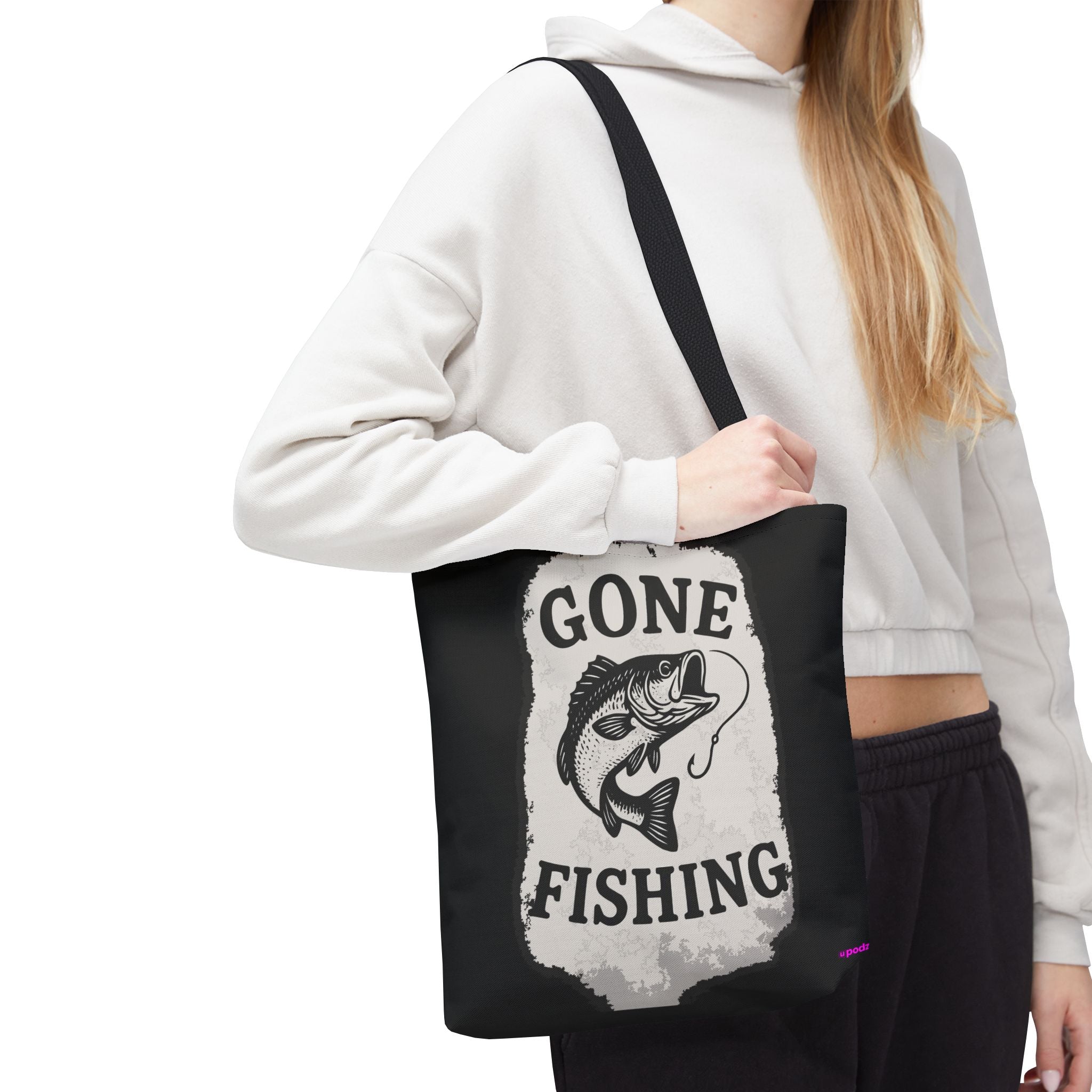 Gone Fishing Tote Bag - Quirky Fun Bag