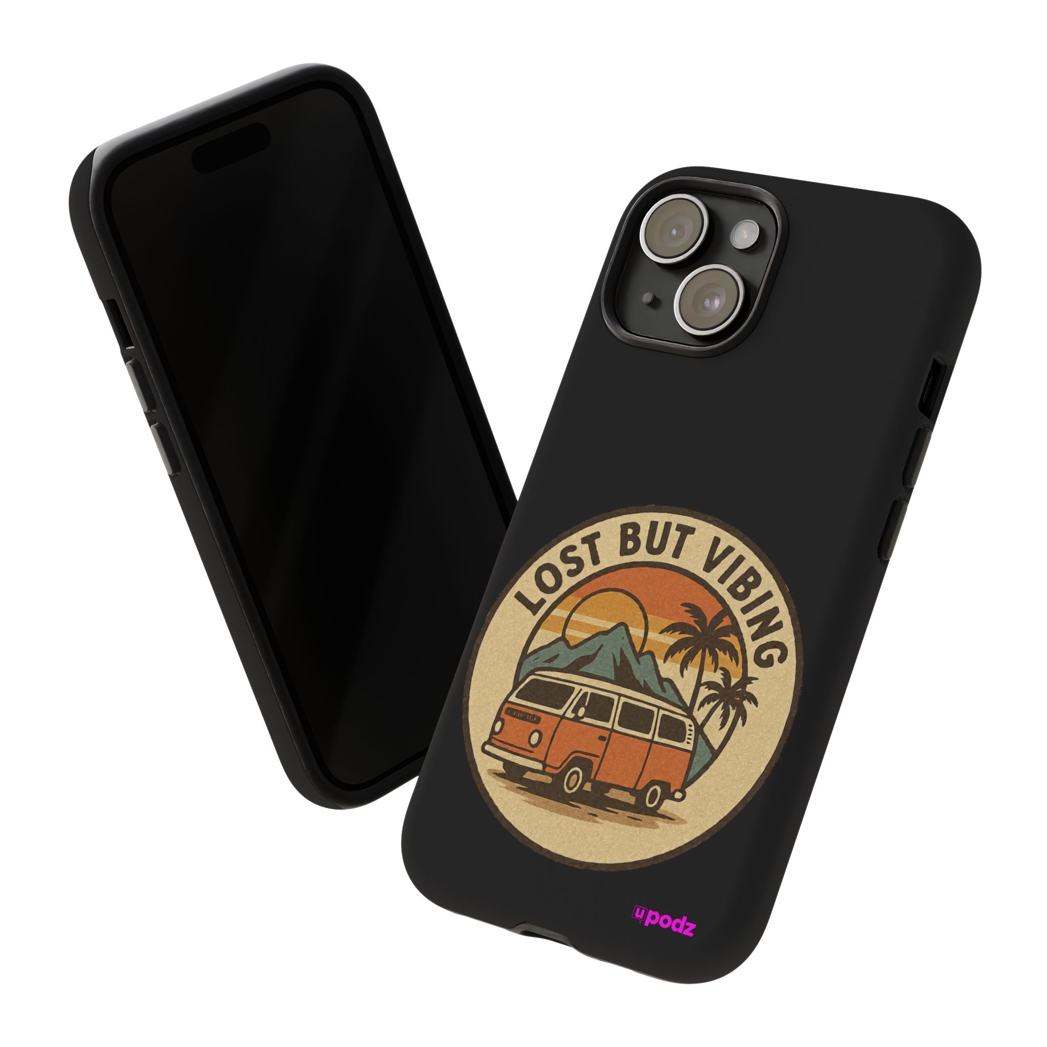 Lost But Vibing Design, Tough Cases, Phone Cover