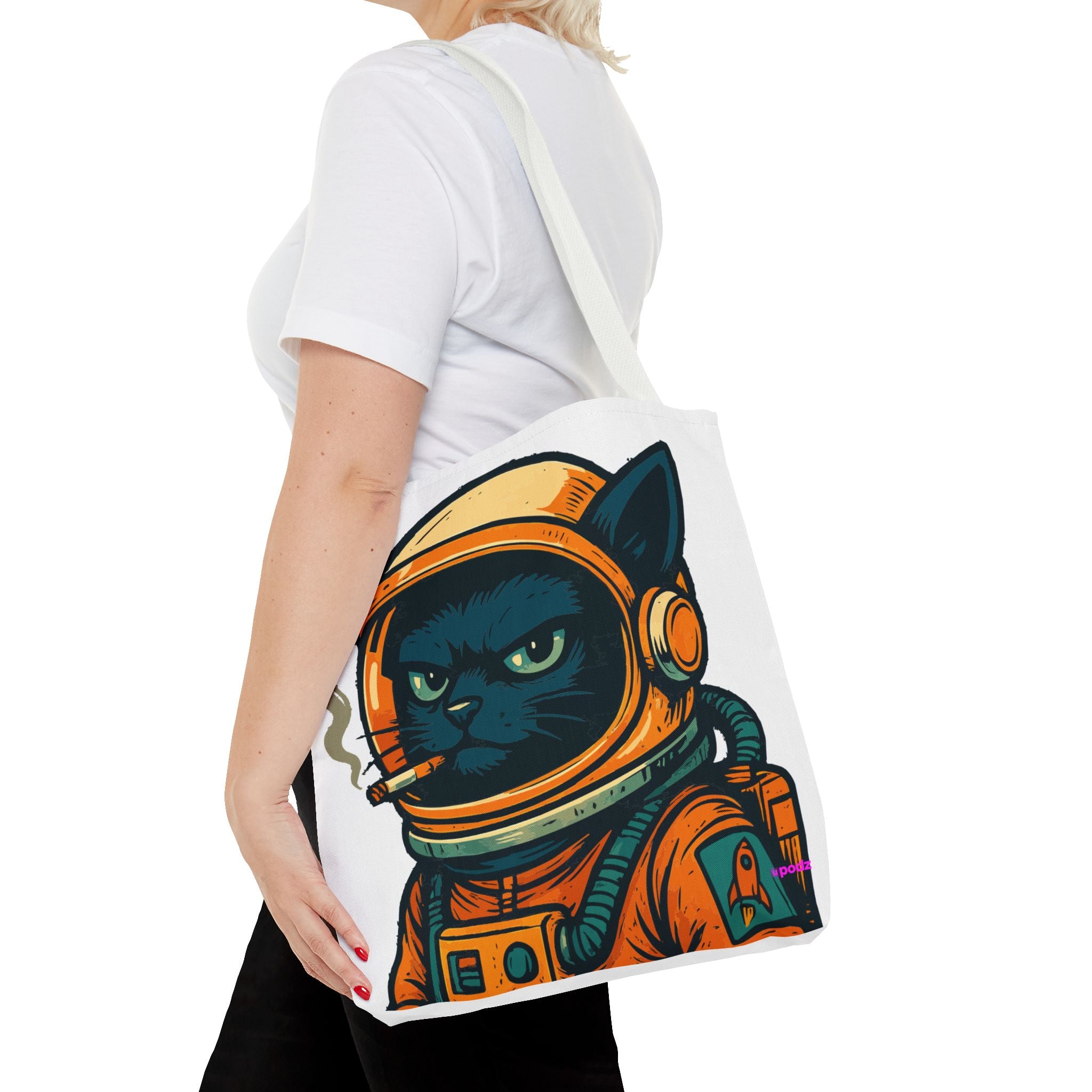 Smokin Cat Tote Bag - Quirky Fun Bag