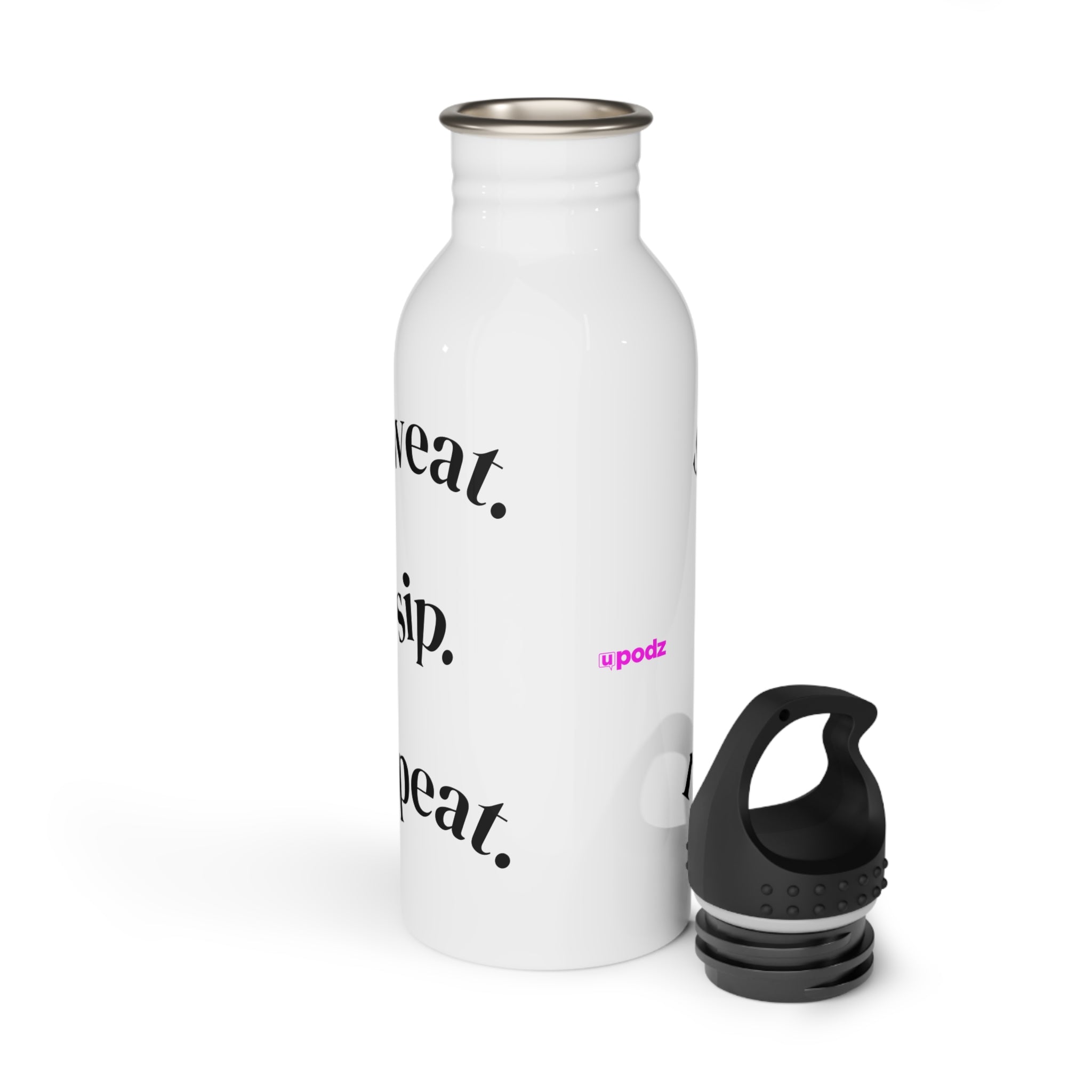Sweat Sip Repeat - Water Bottle, Reusable Sports Hydration Flask