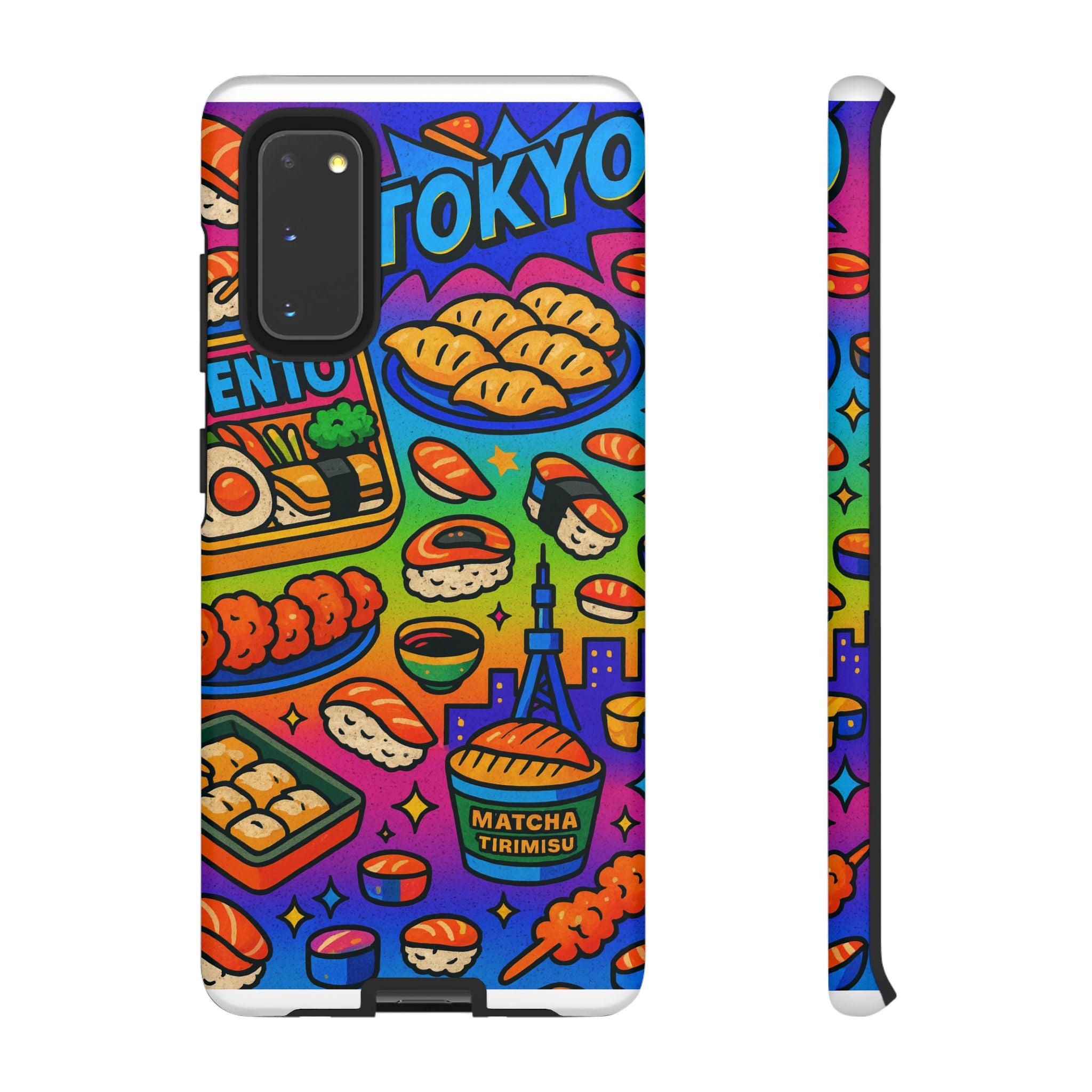 Bento Box, White Cover Design, Tough Cases, Phone Cover