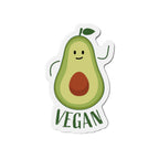 Vegan Avocado Die-Cut Magnets - Cute Kitchen Decor, Refrigerator Magnet