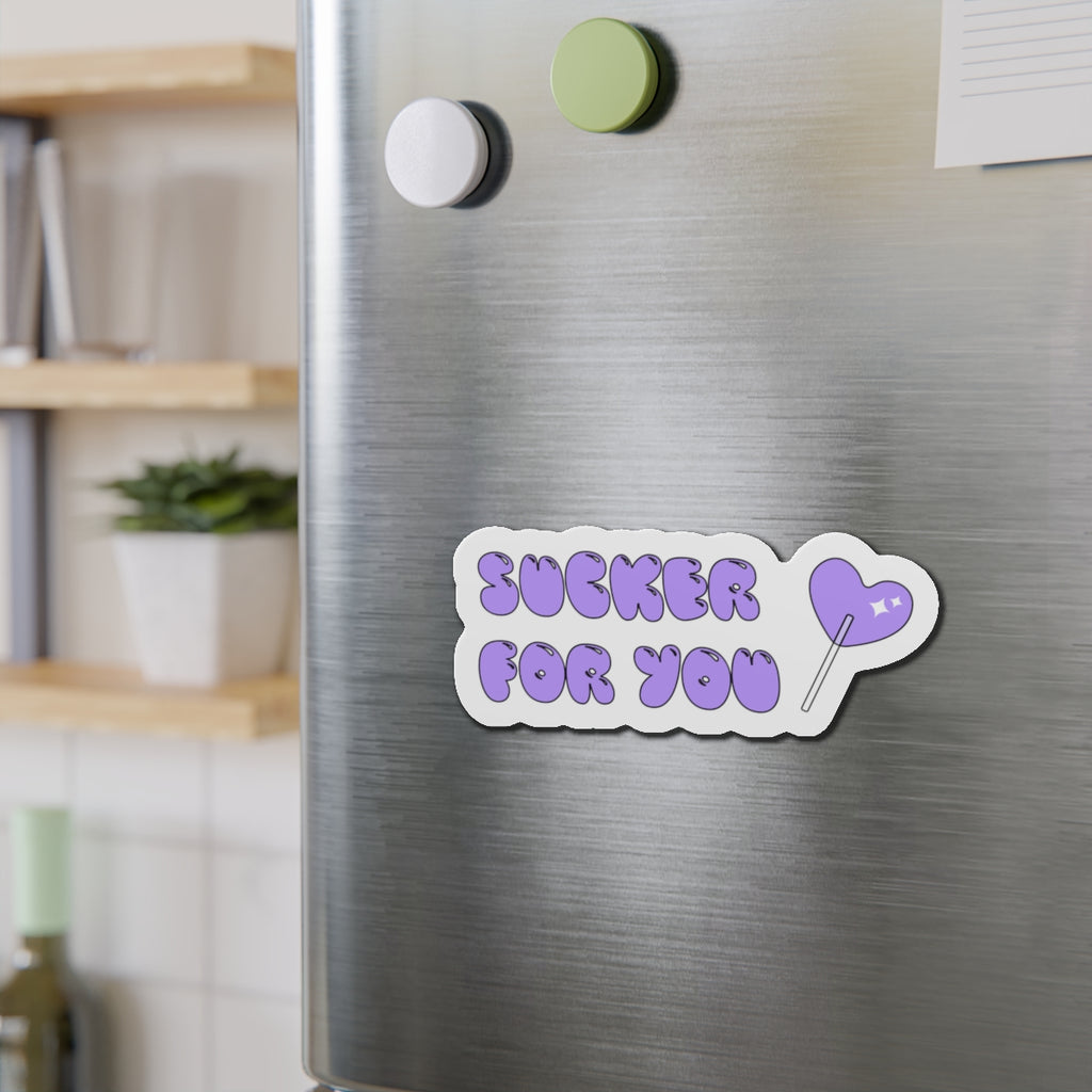 Cute Die-Cut Magnet - "Sucker For You" - Perfect Gift, Fridge Magnet