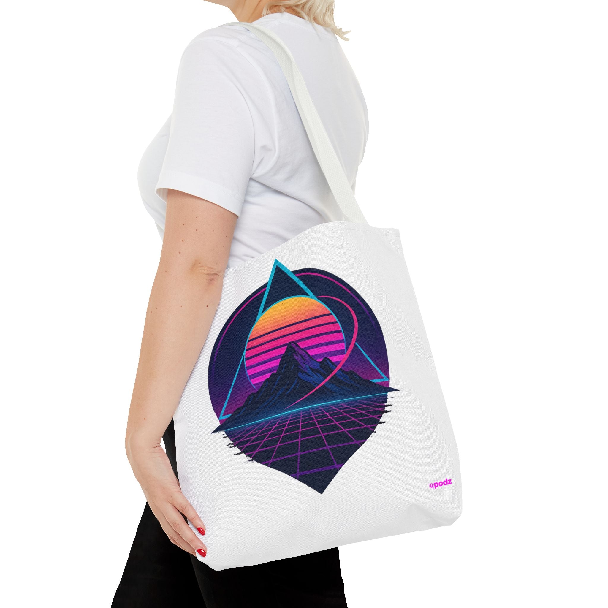 Sunset Mountain Tote - Quirky Design, Fun Bag