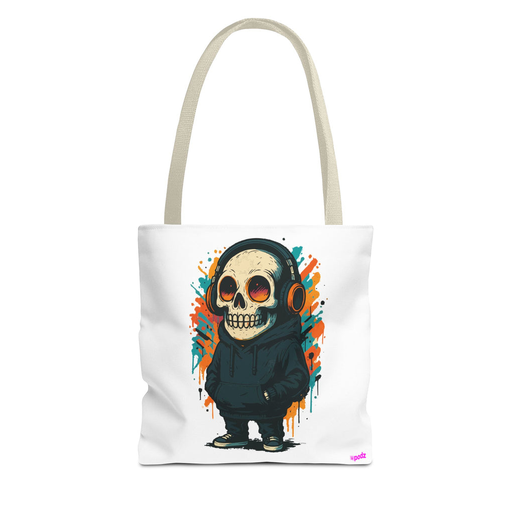 Skull Vibes Tote Bag - Quirky Fun Bag