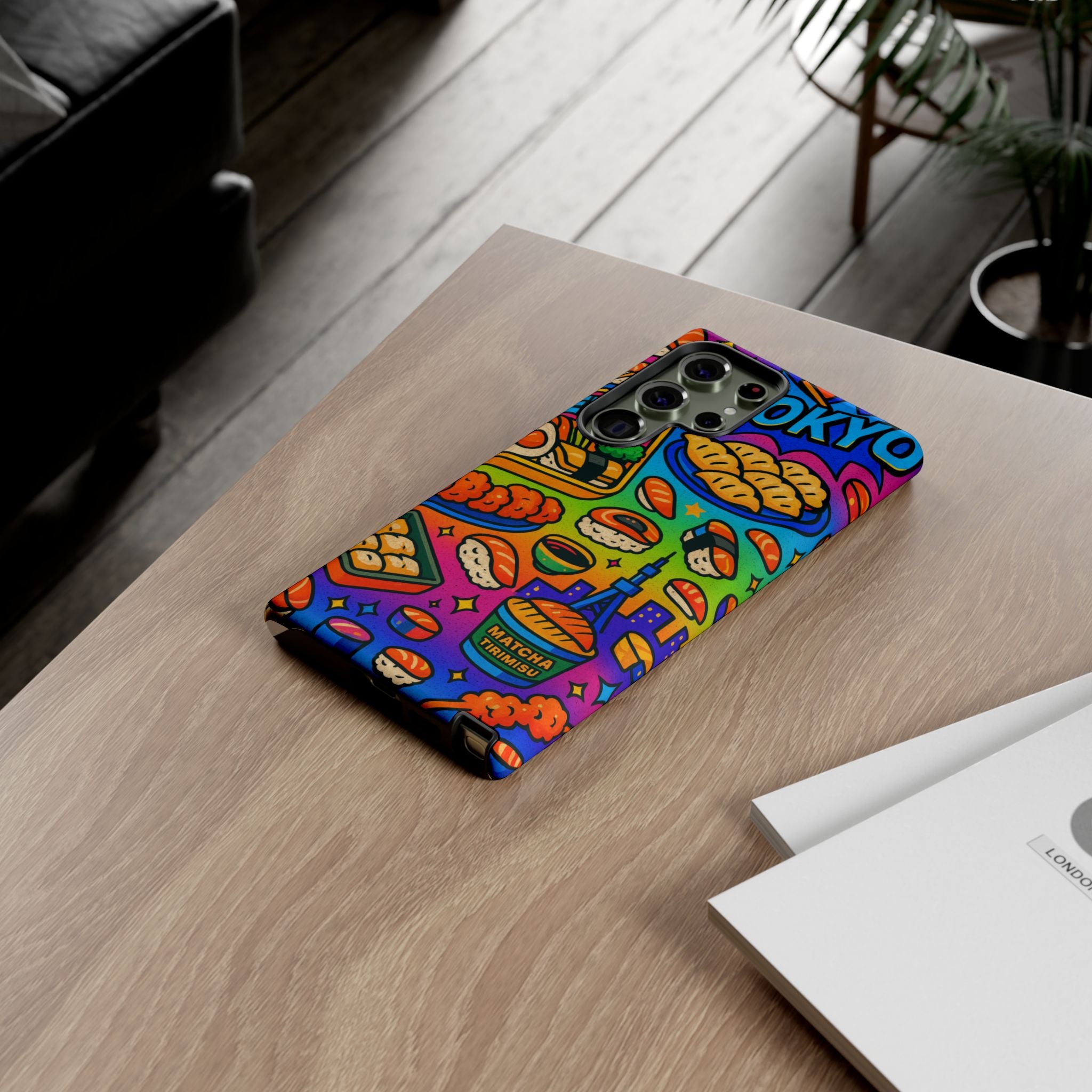 Bento Box, White Cover Design, Tough Cases, Phone Cover
