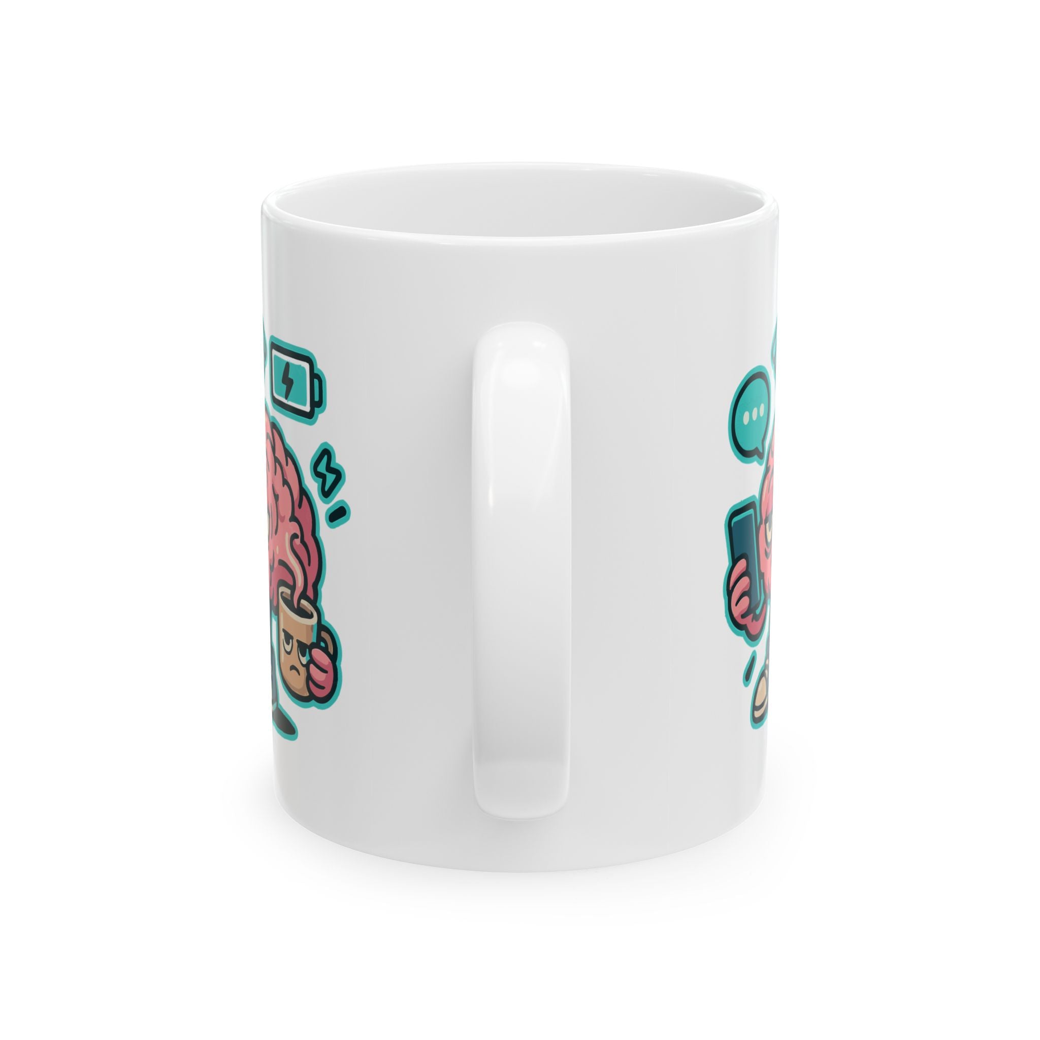 Brain Power Ceramic Mug |  Personalized Mug