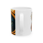 Smoking Cat Ceramic Mug |  Personalized Mug