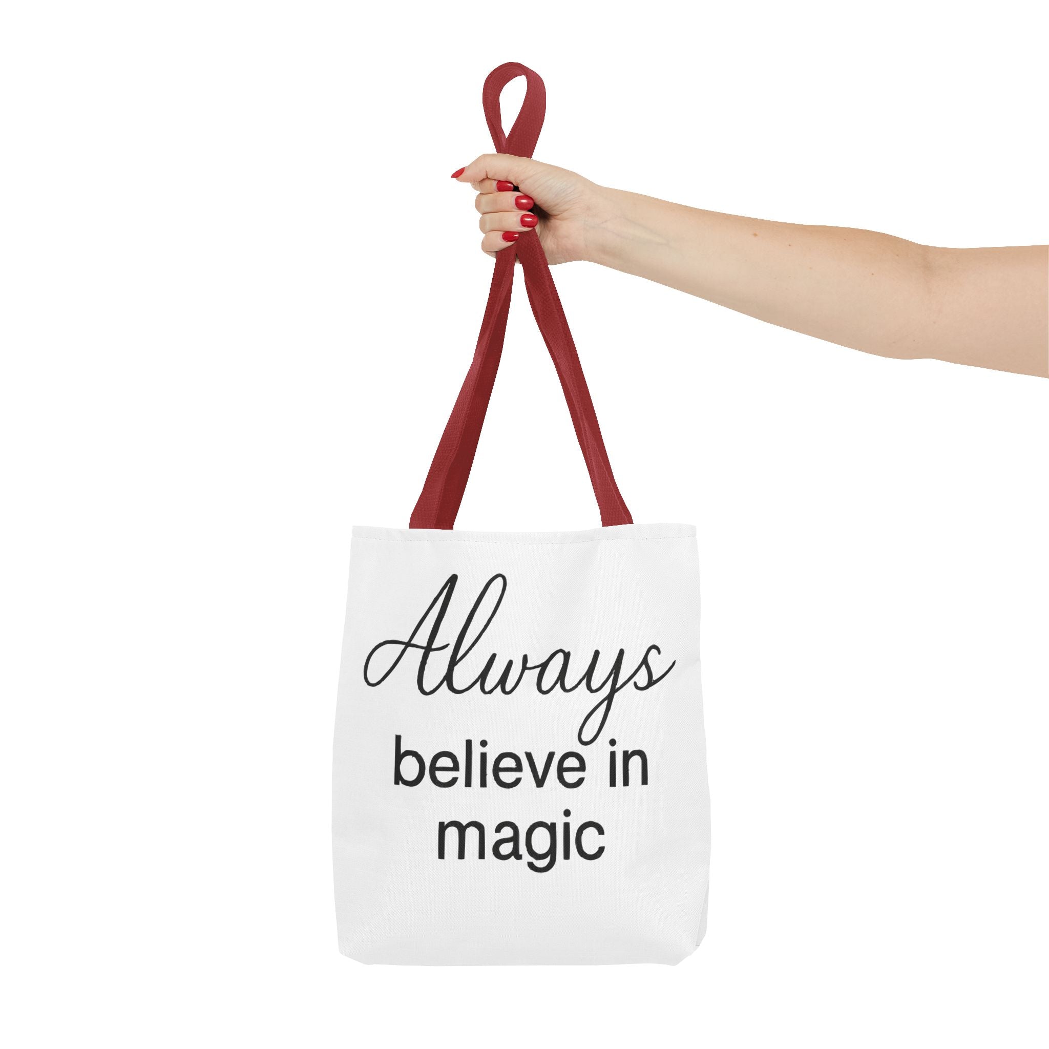 Always Believe in Magic Tote Bag, Inspirational Gift, Eco-Friendly Shopping Bag