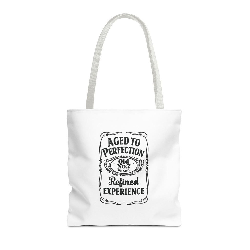 Aged to perfection Tote Bag, Inspirational Gift, Eco-Friendly Shopping Bag