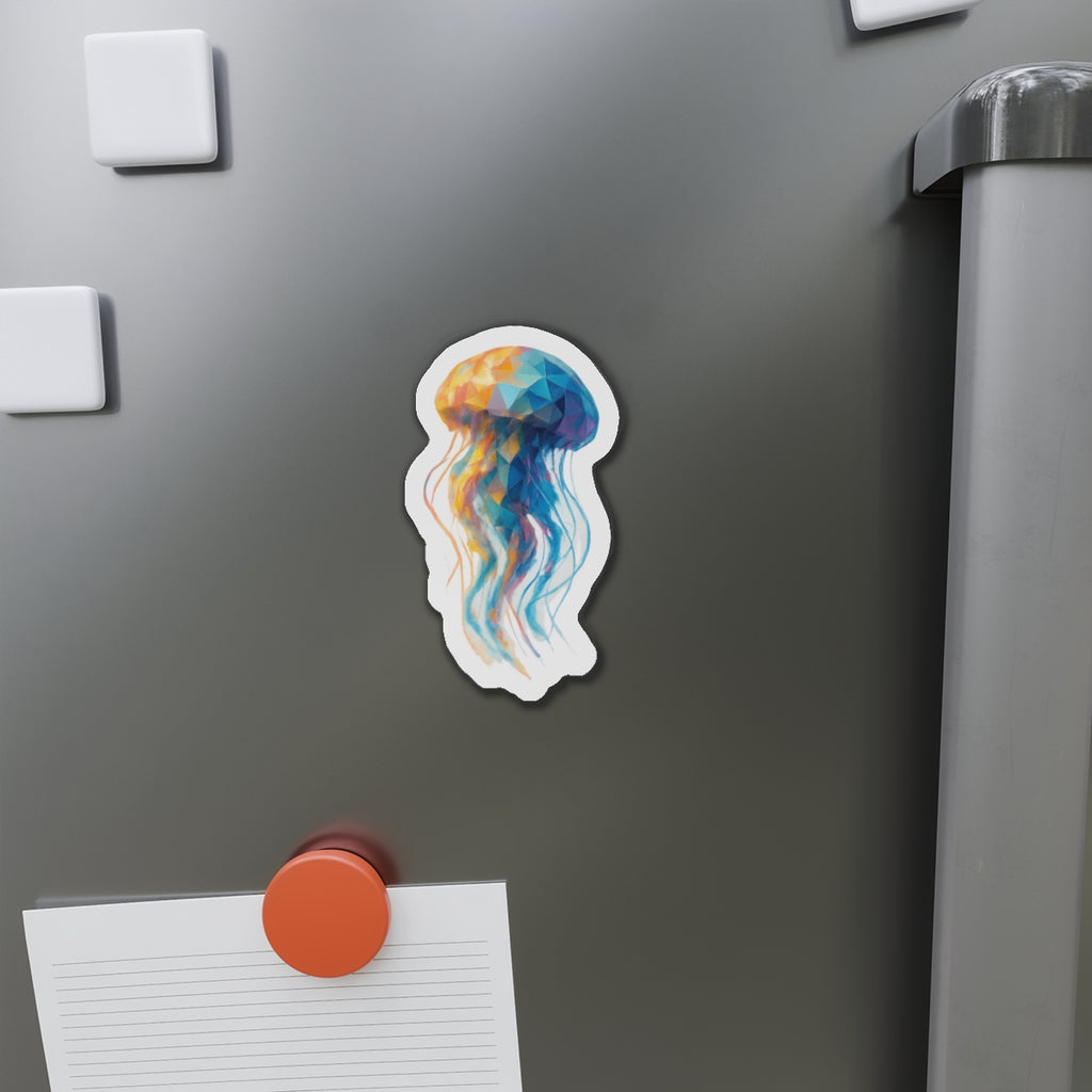 Colourful Jellyfish Die-Cut Magnet - Refrigerator Magnet