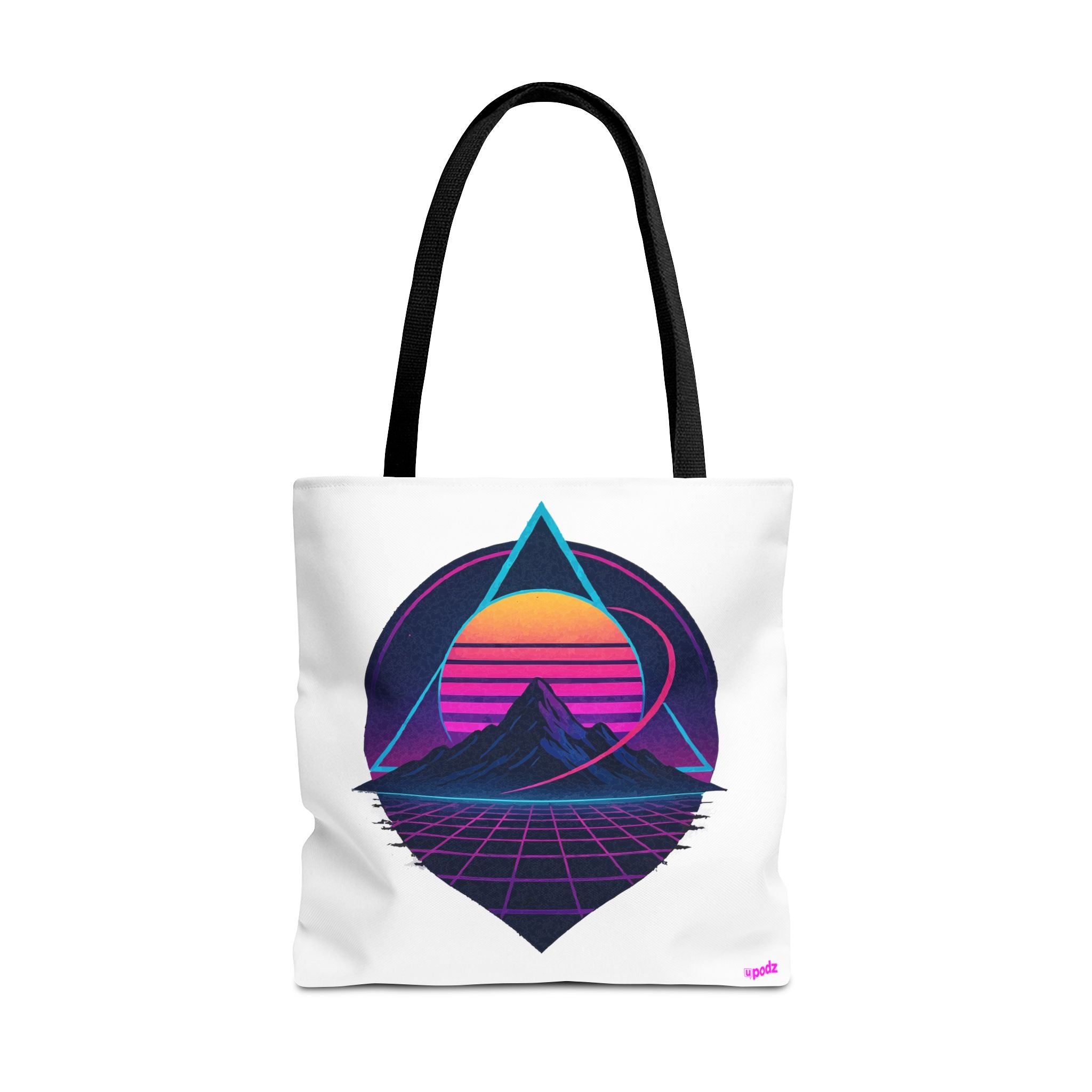 Sunset Mountain Tote - Quirky Design, Fun Bag