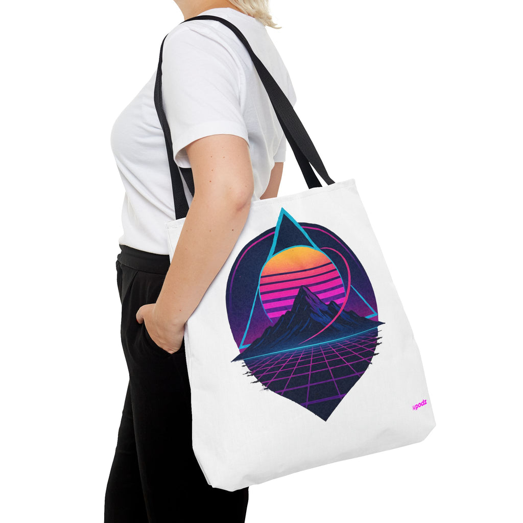 Sunset Mountain Tote - Quirky Design, Fun Bag