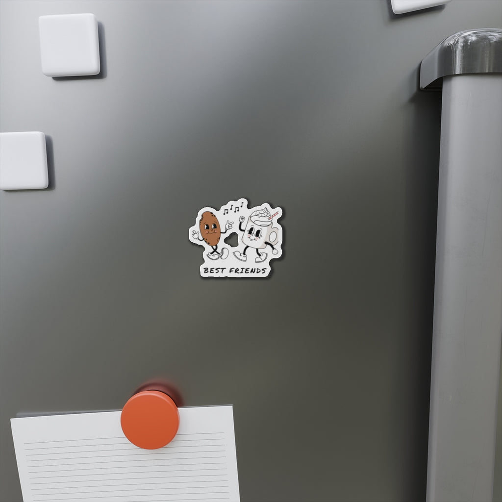 Best Friends Die-Cut Magnets, Cute Friendship Fridge Decor