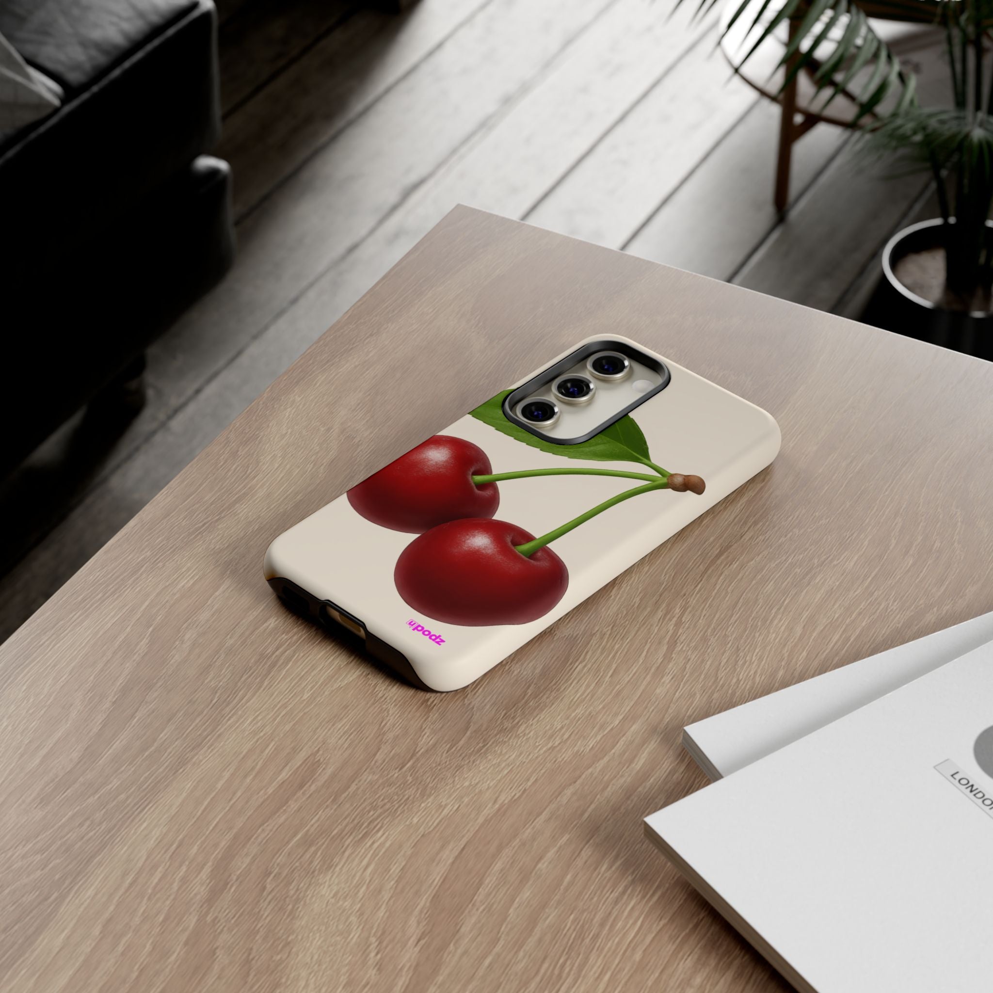 Red Cherry Design, Tough Cases, Phone Cover