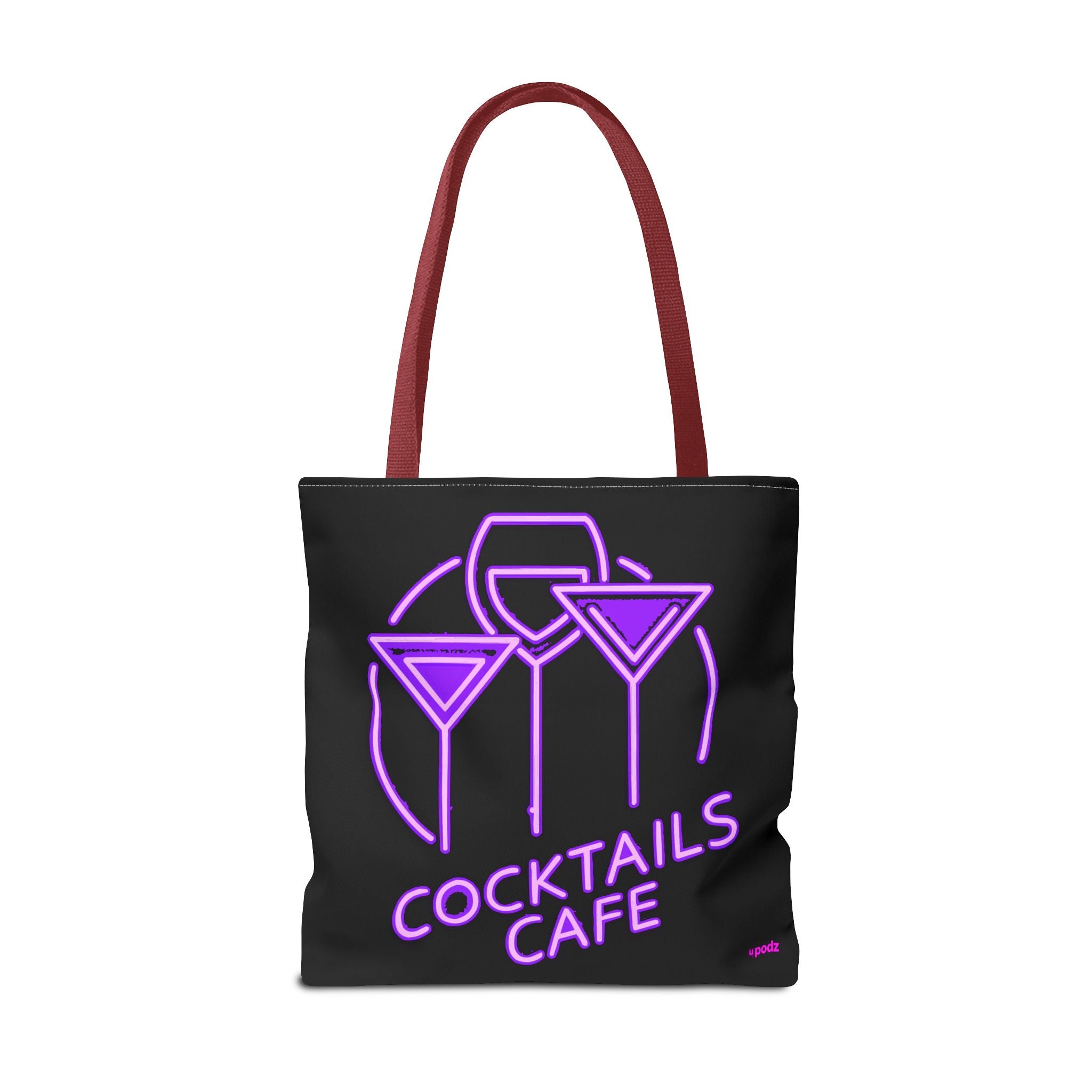 Cocktails Cafe Tote Bag - Quirky Fun Bag