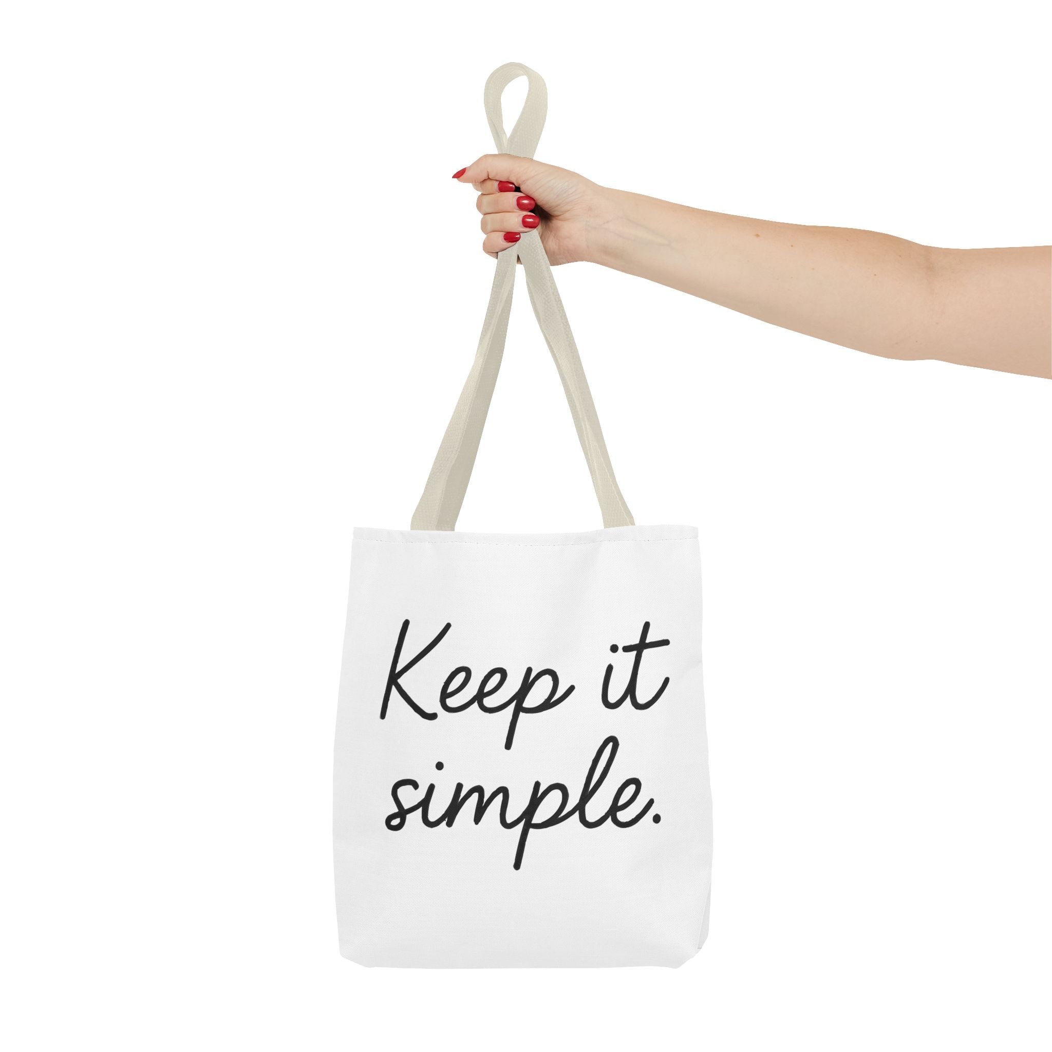 Keep It simple Tote Bag - Motivational Carryall
