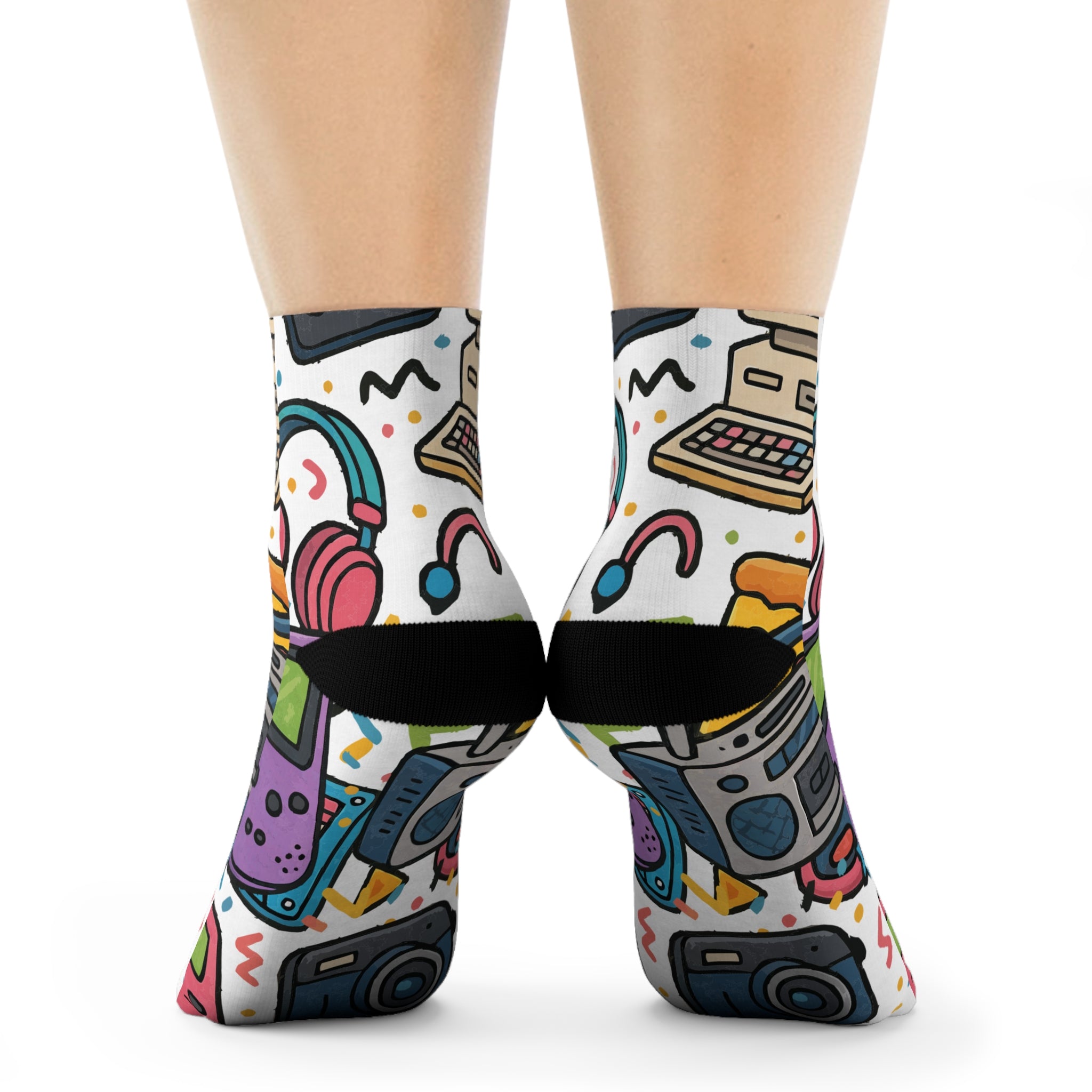 Retro 90's Socks, Funky Design